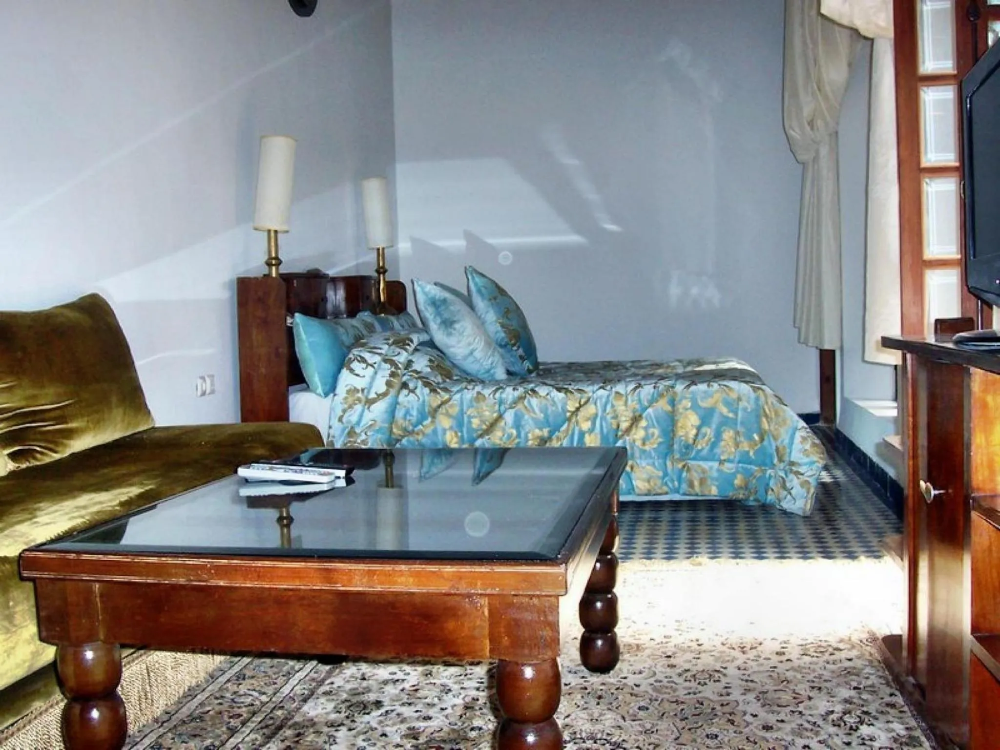 Photo of the whole room, Seating Area in Riad Noujoum Medina