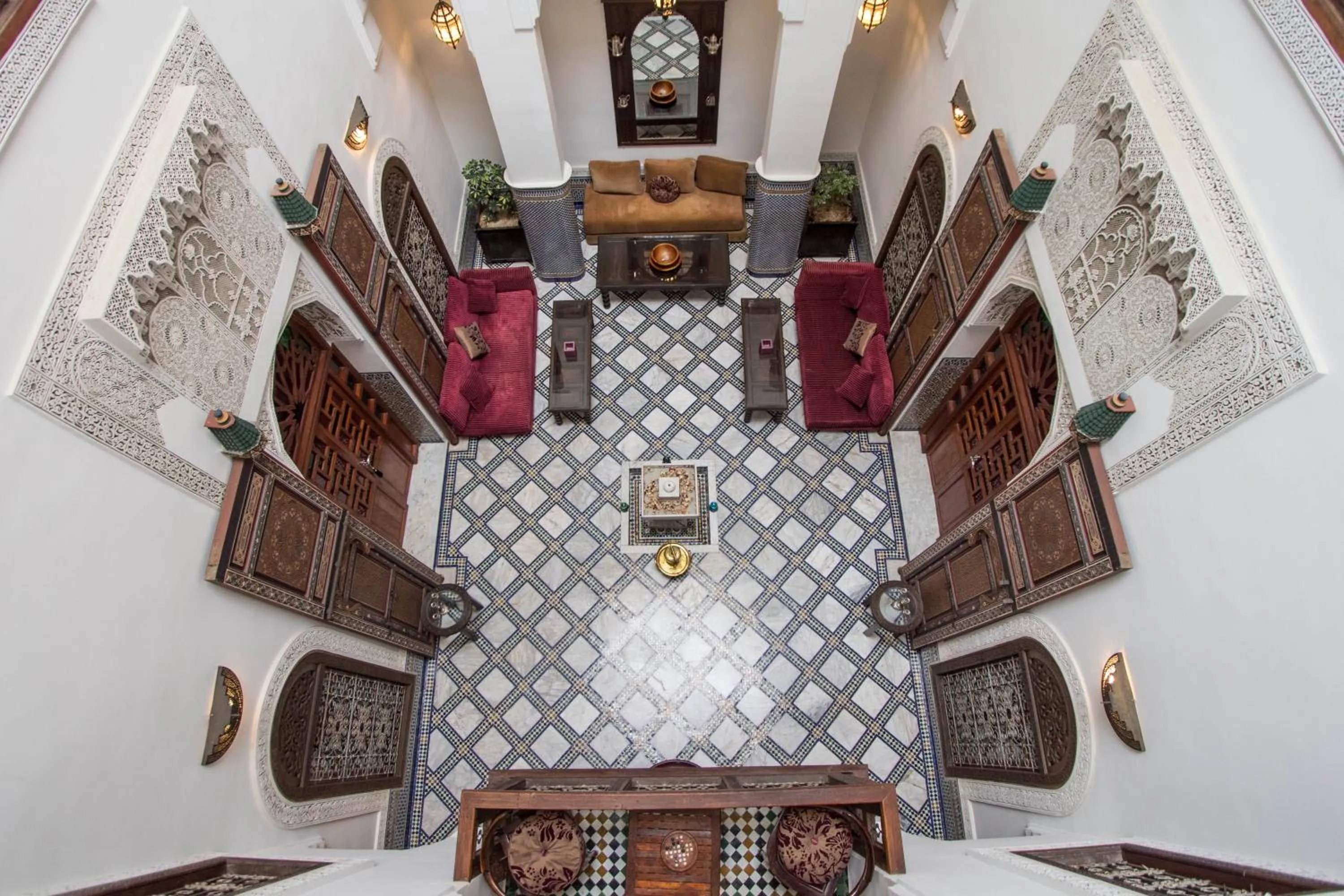 Communal lounge/ TV room in Riad Noujoum Medina