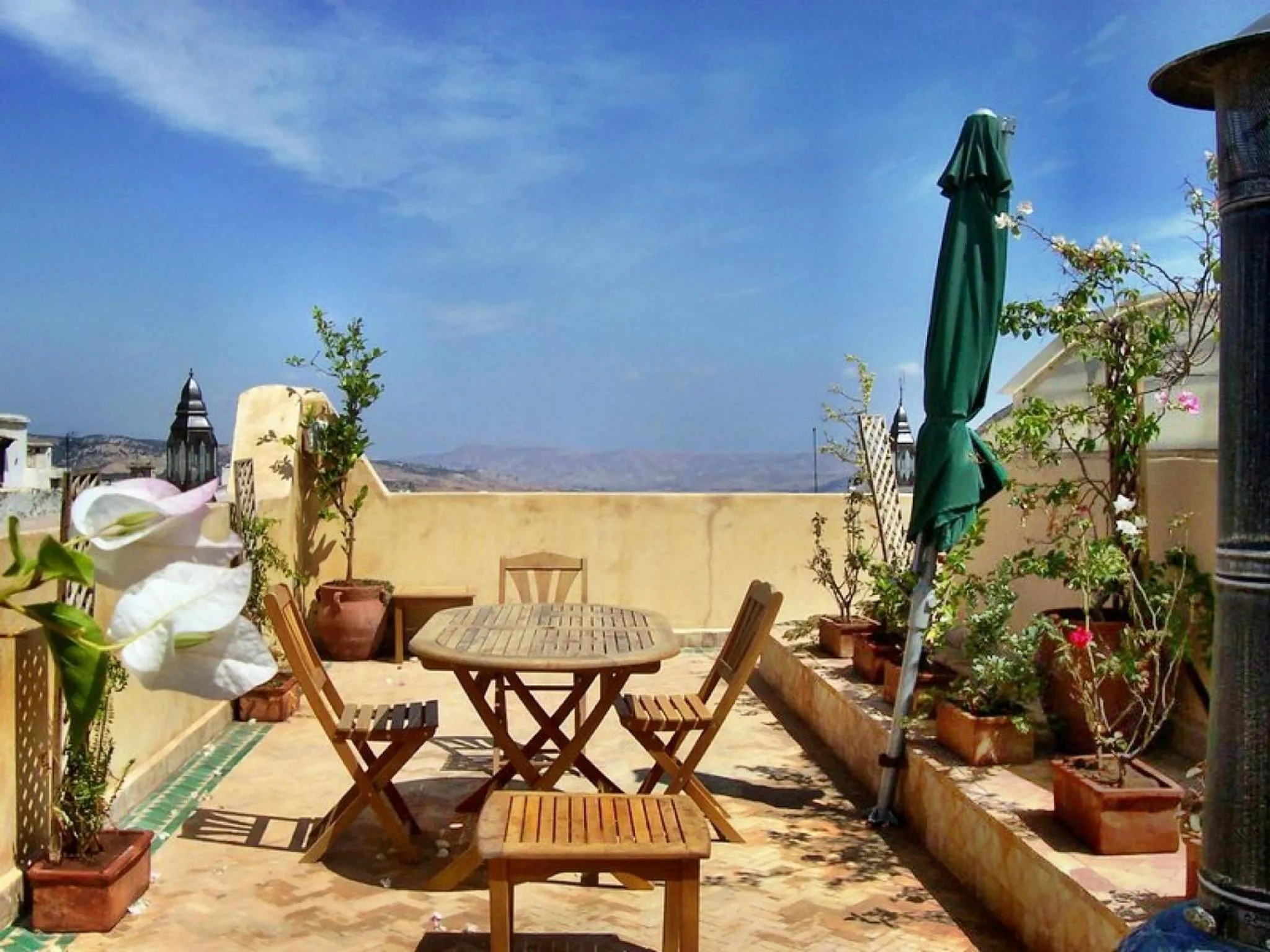 Balcony/Terrace in Riad Noujoum Medina