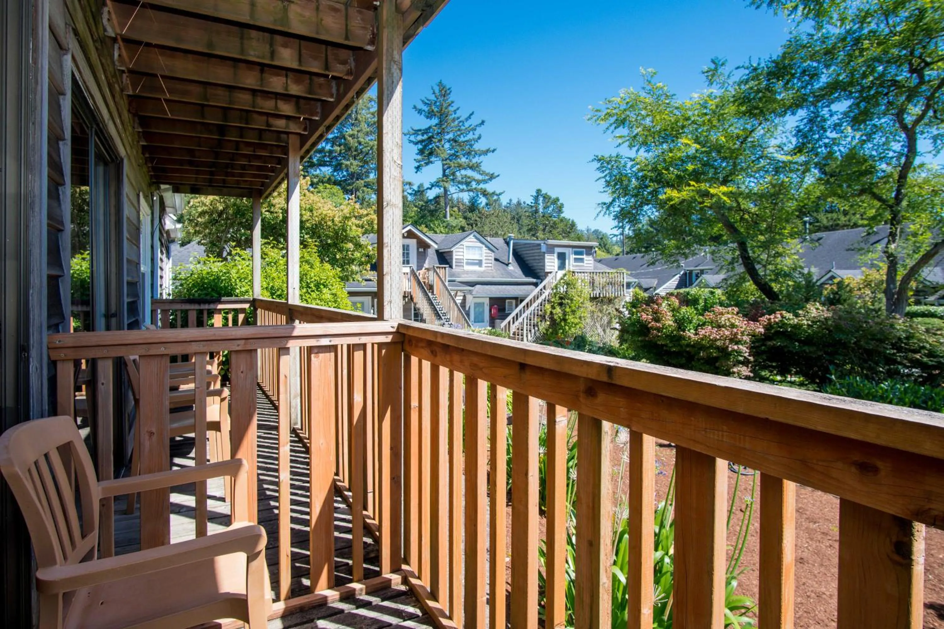 Patio in Ecola Creek Lodge