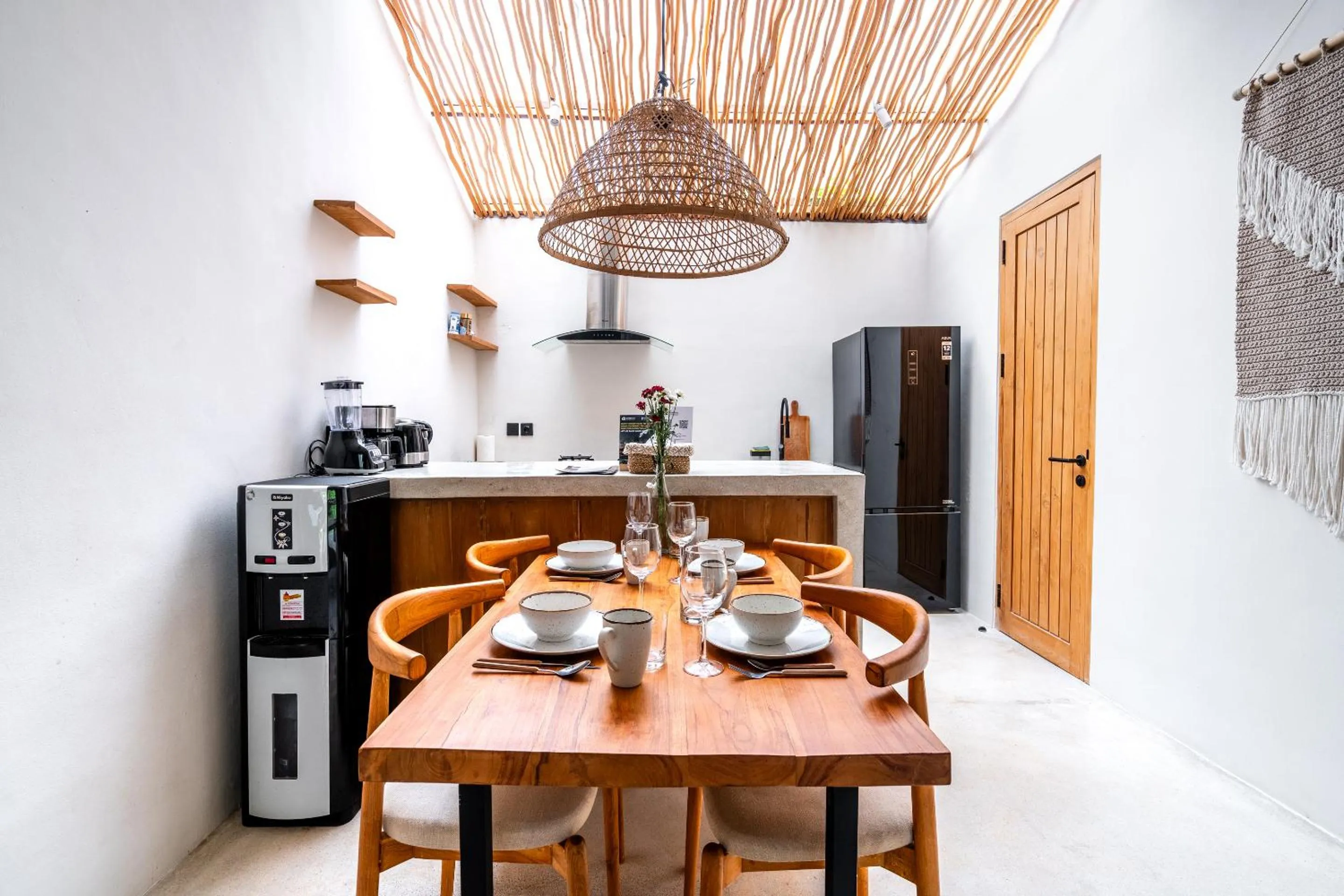 Coffee/tea facilities in Hijau Villa by EVDEkimi - Charming 2BR escape with Pool, Outdoor Lounge, Lush Garden