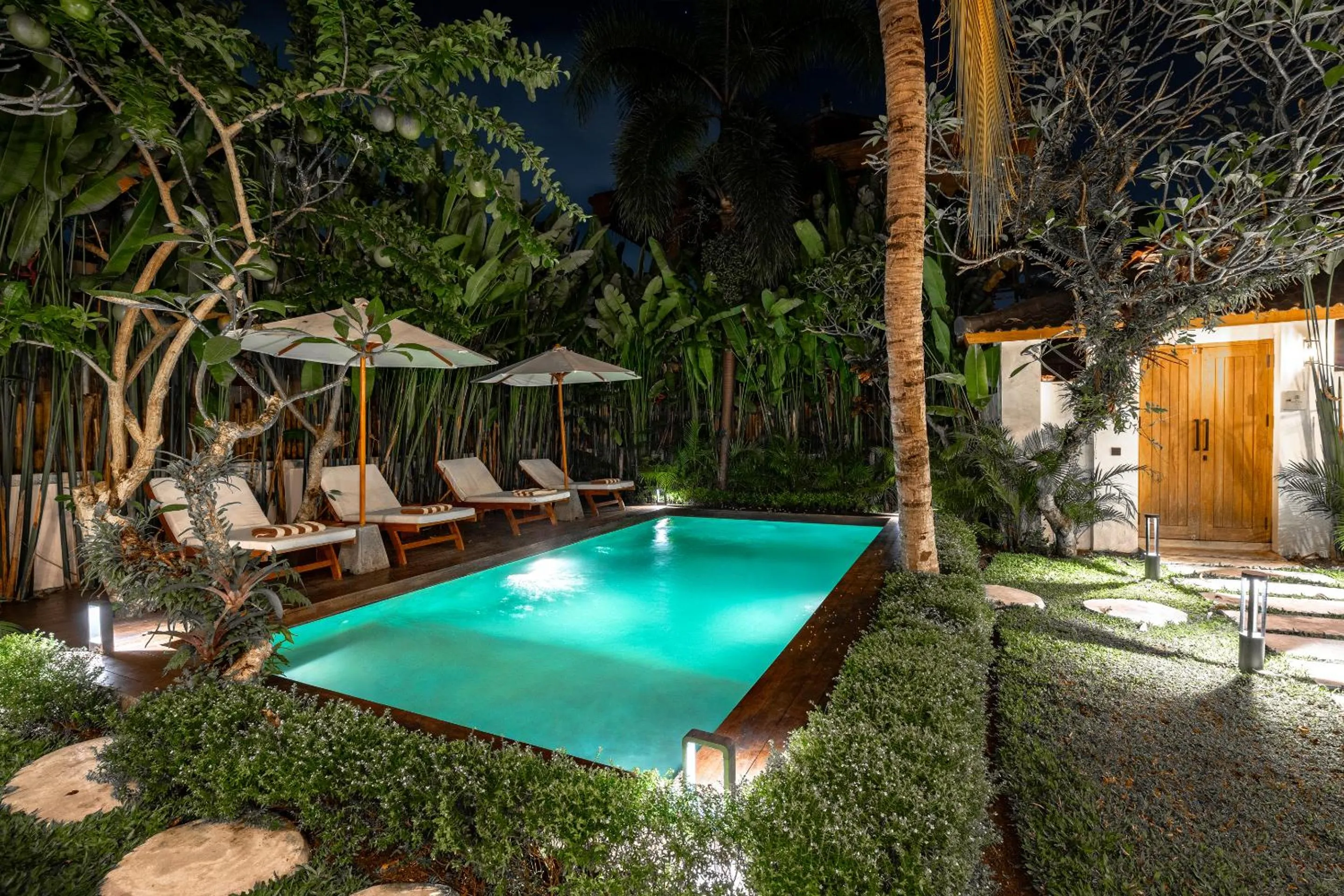 Night in Hijau Villa by EVDEkimi - Charming 2BR escape with Pool, Outdoor Lounge, Lush Garden