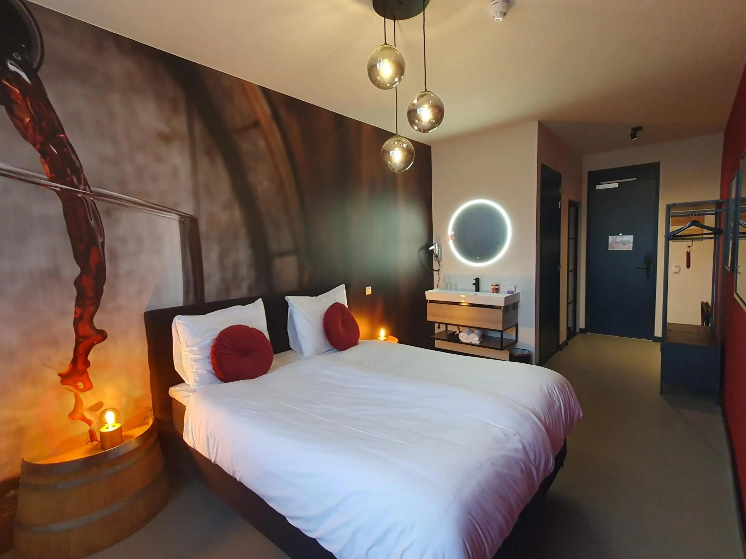 Bed in Dormio Wijnhotel Valkenburg