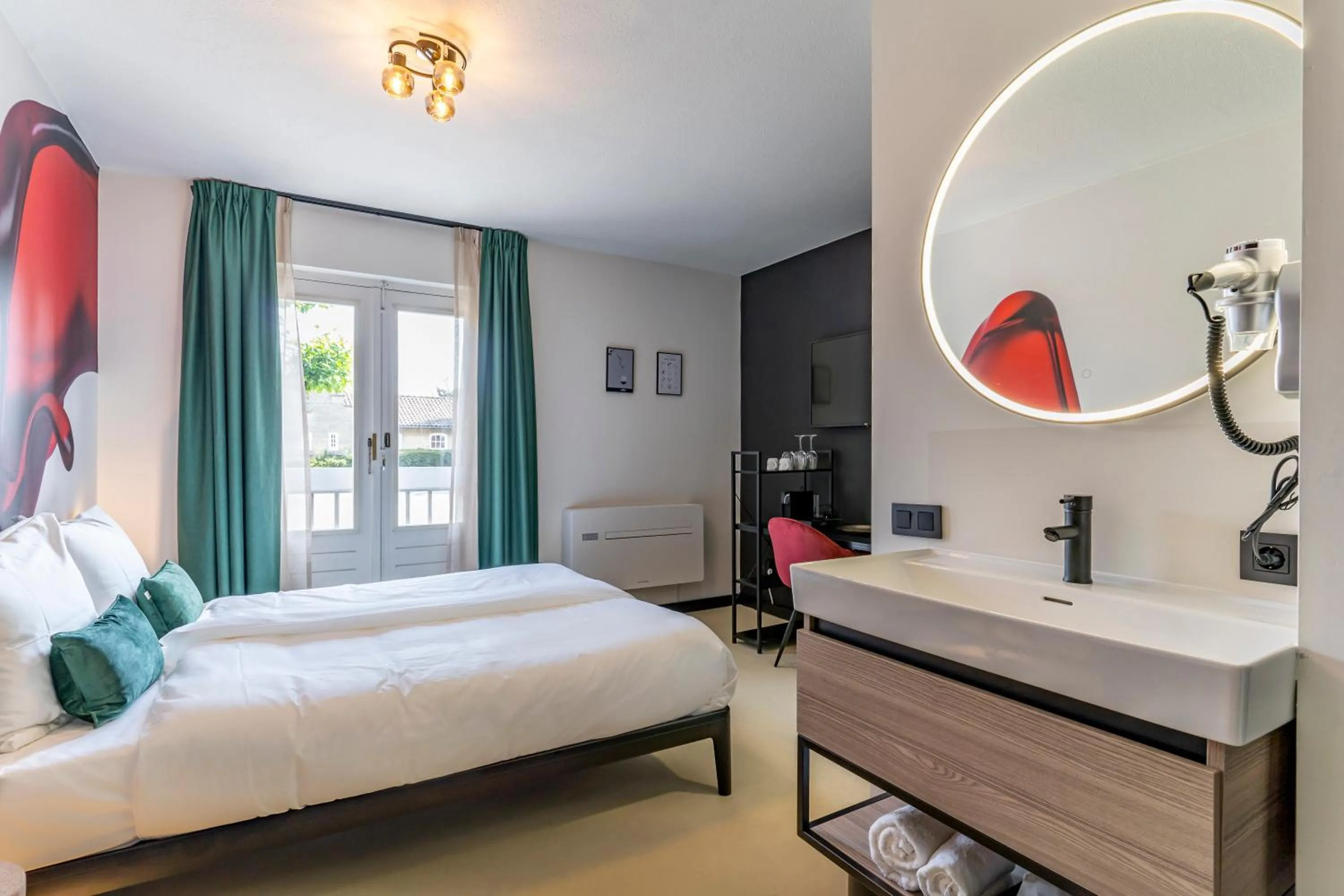 Bed in Dormio Wijnhotel Valkenburg