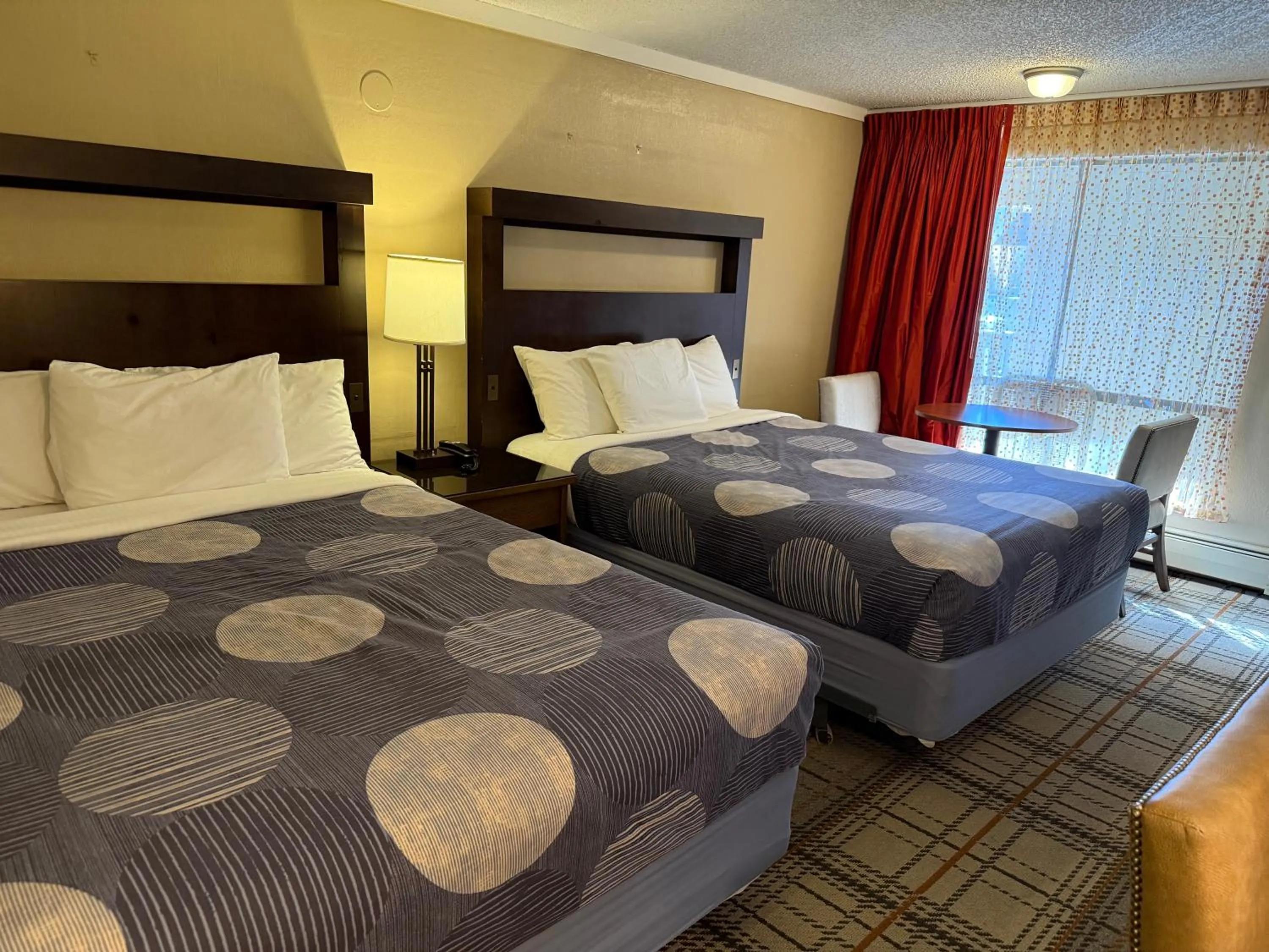 Bed in Snowshoe Motel