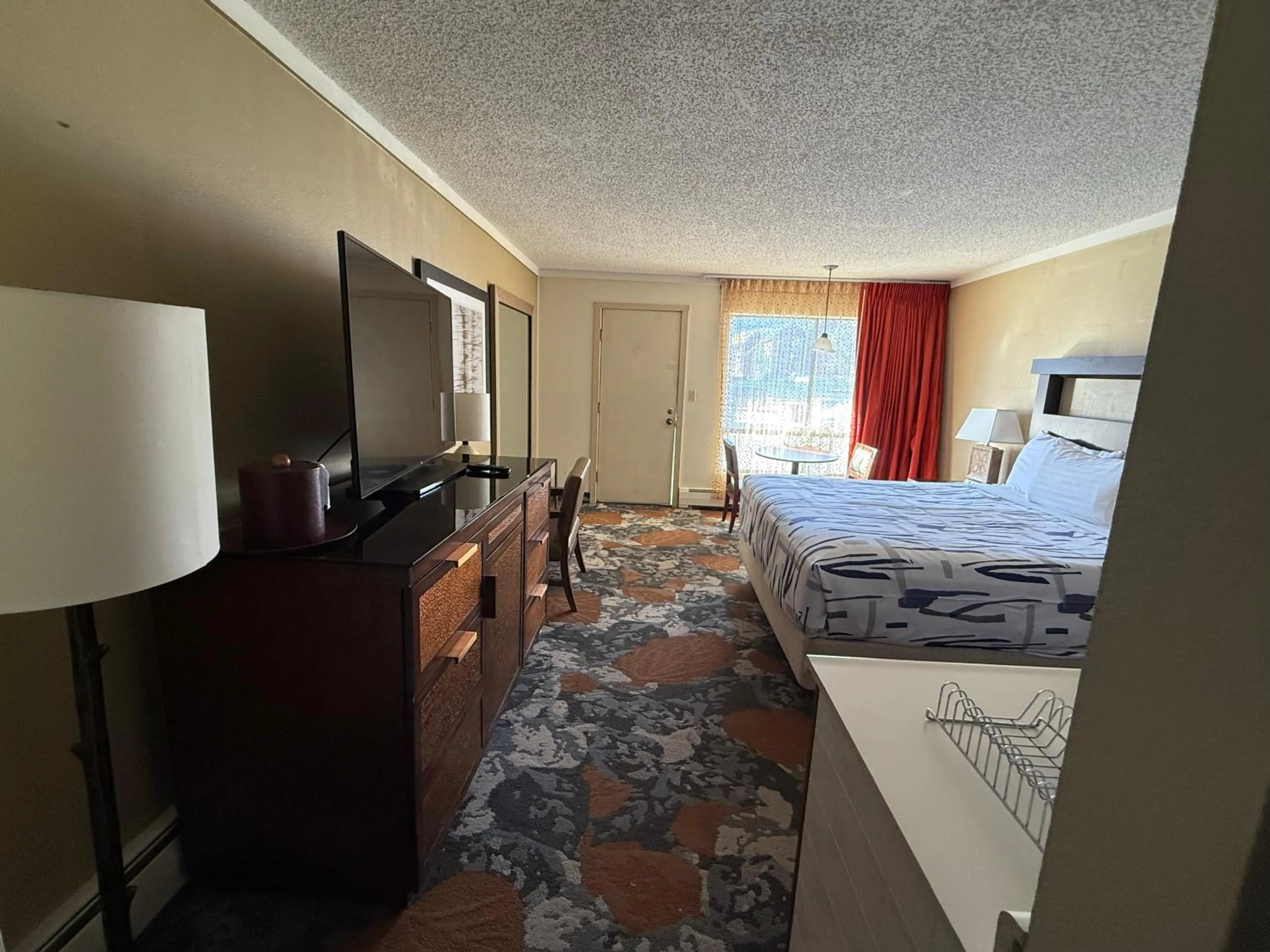 Bed in Snowshoe Motel