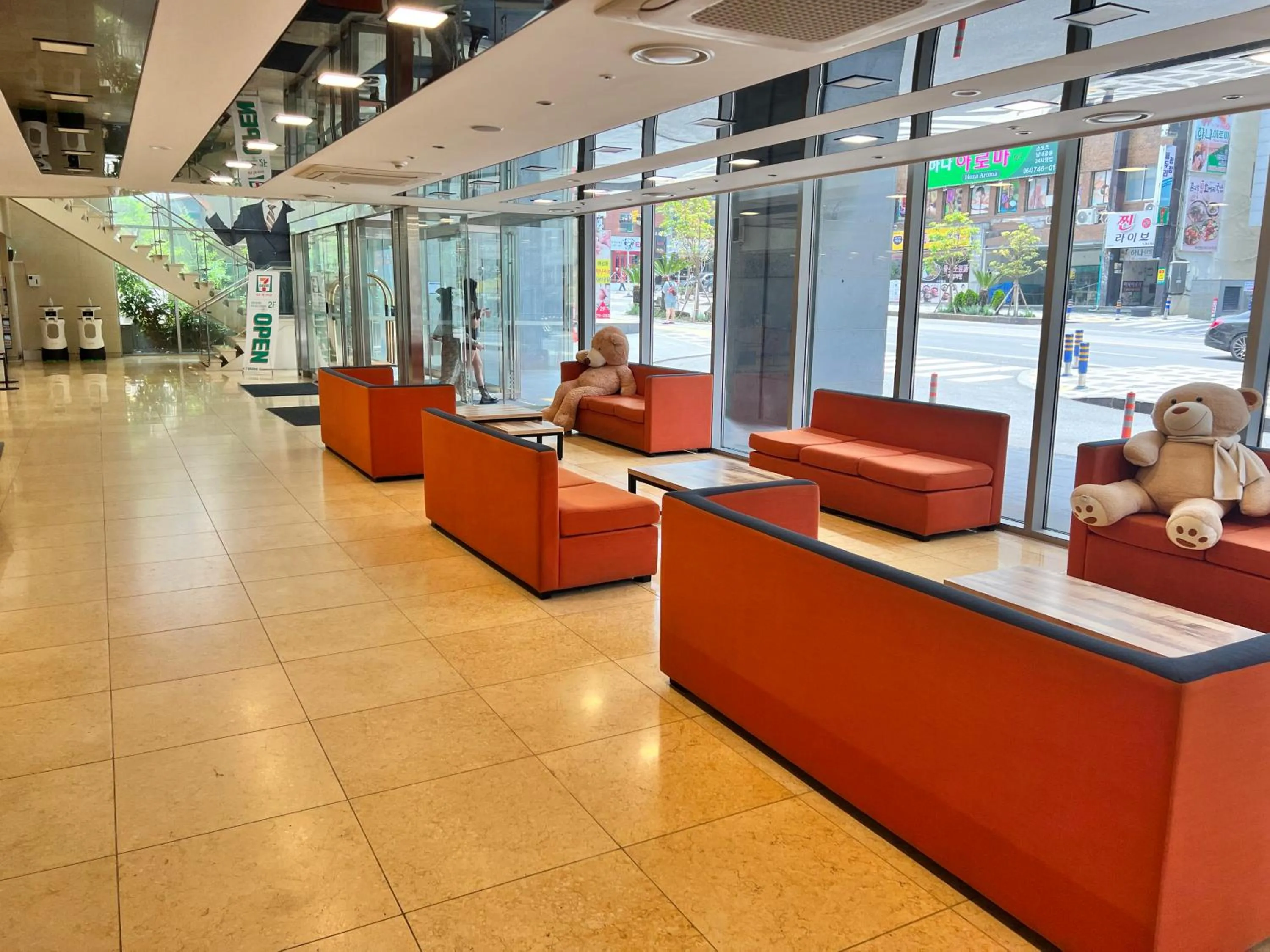 Seating area in J-Grand Hotel