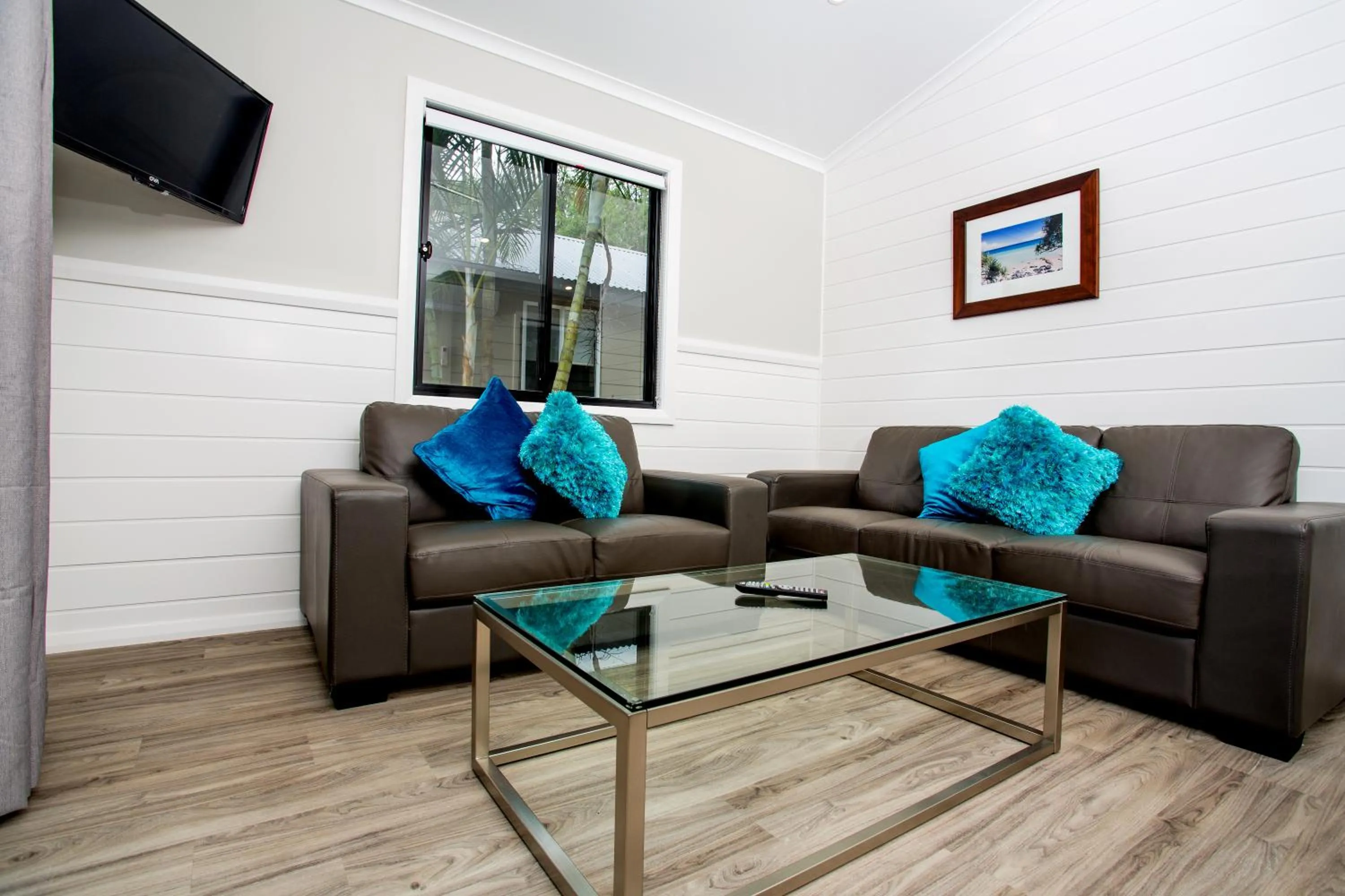 Living room in BIG4 Tweed Billabong Holiday Park