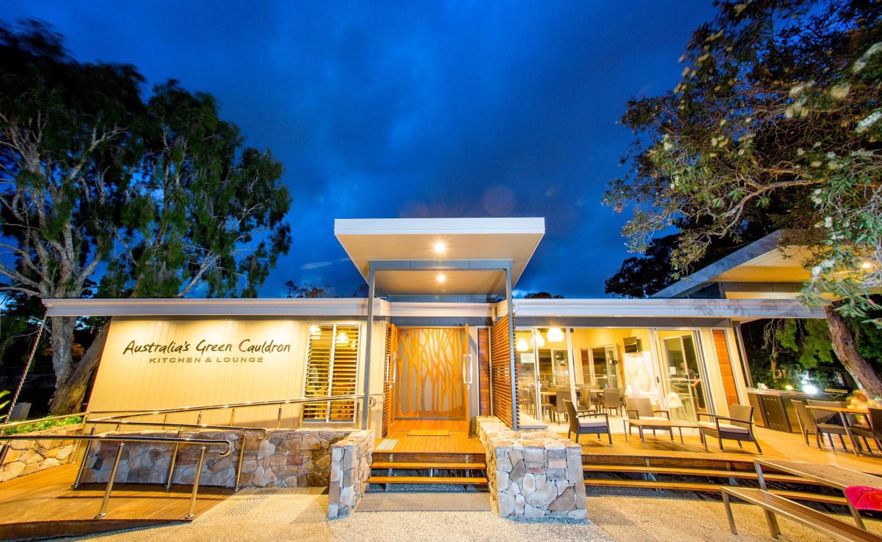 Communal lounge/ TV room in BIG4 Tweed Billabong Holiday Park