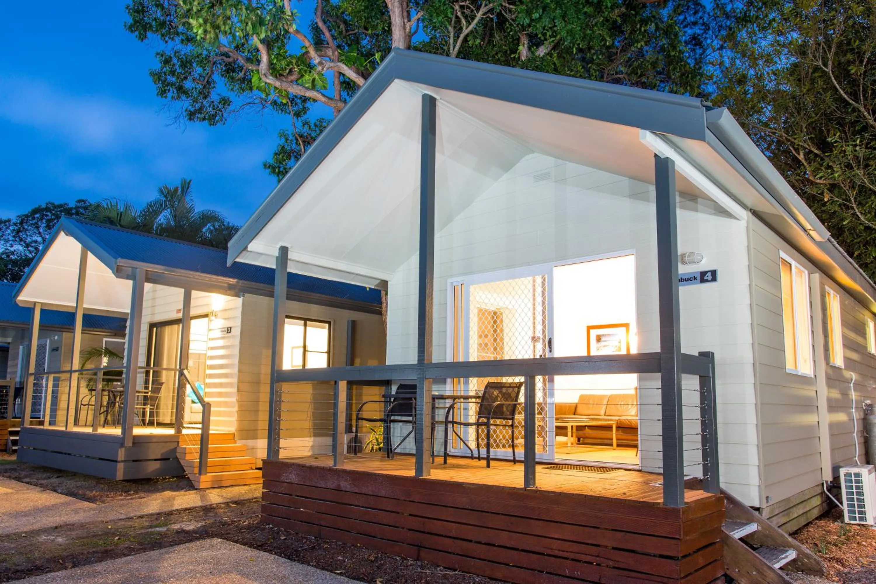 Balcony/Terrace in BIG4 Tweed Billabong Holiday Park