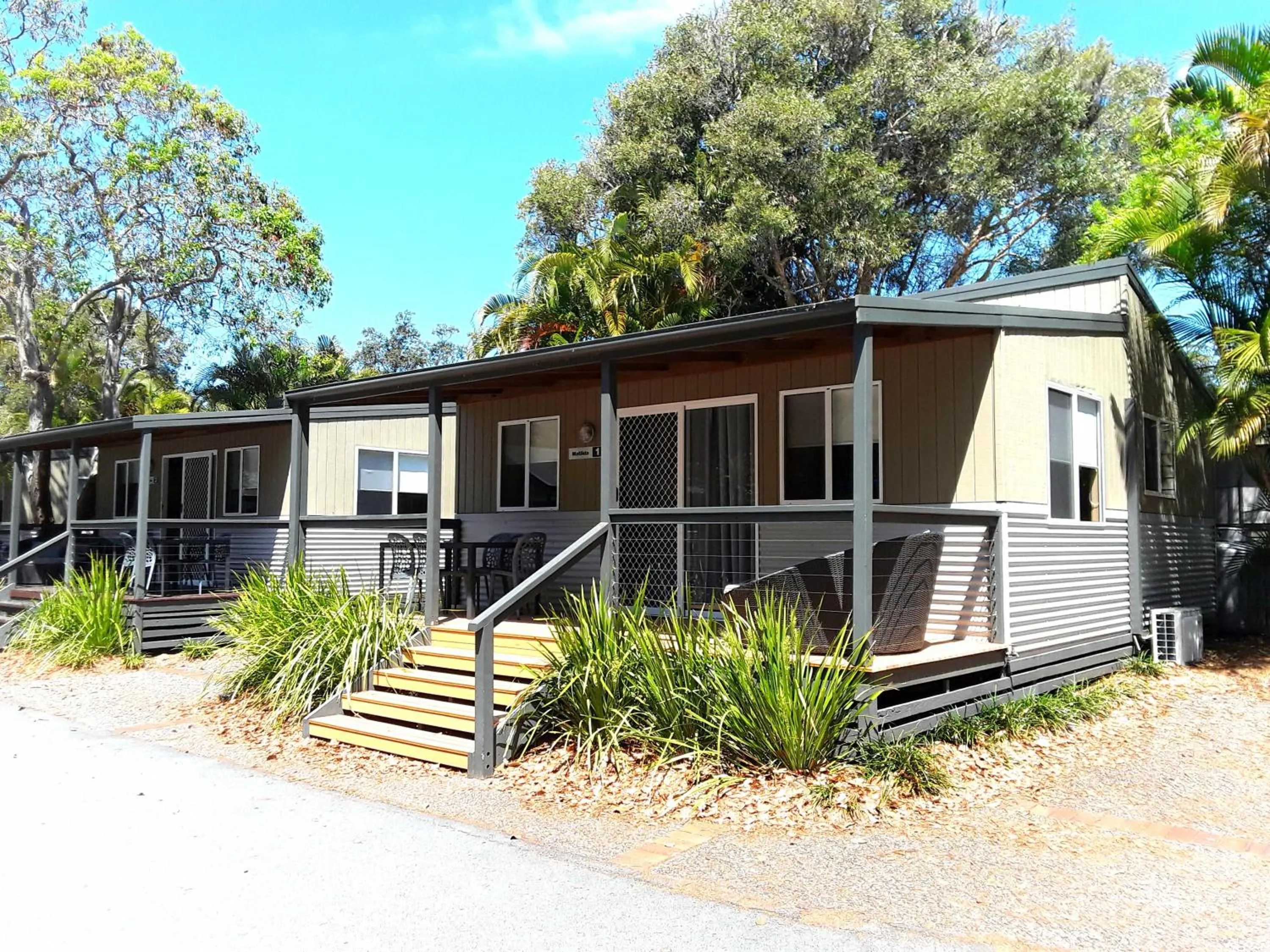 Balcony/Terrace in BIG4 Tweed Billabong Holiday Park