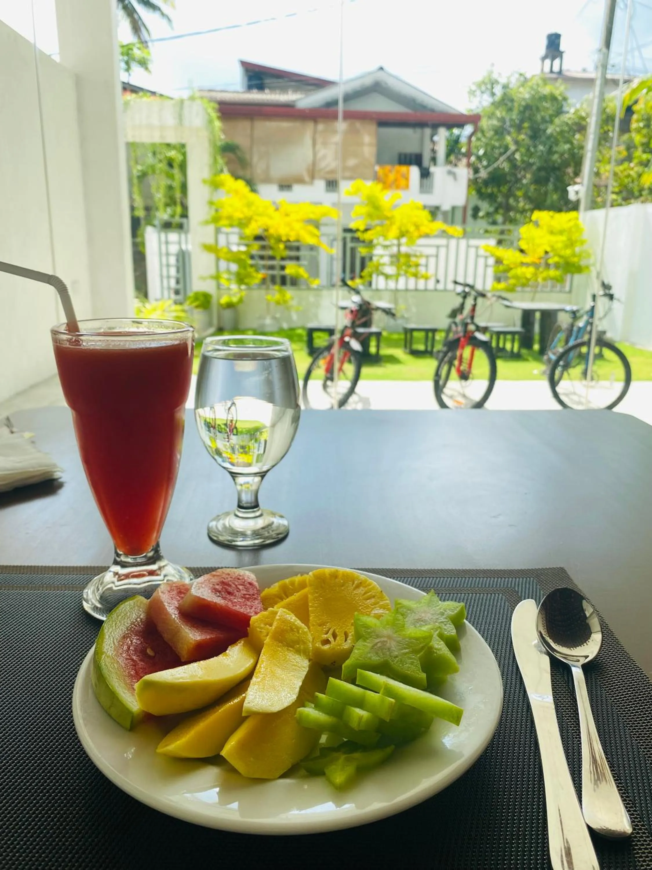 Breakfast in Mzion Hotel Weligama