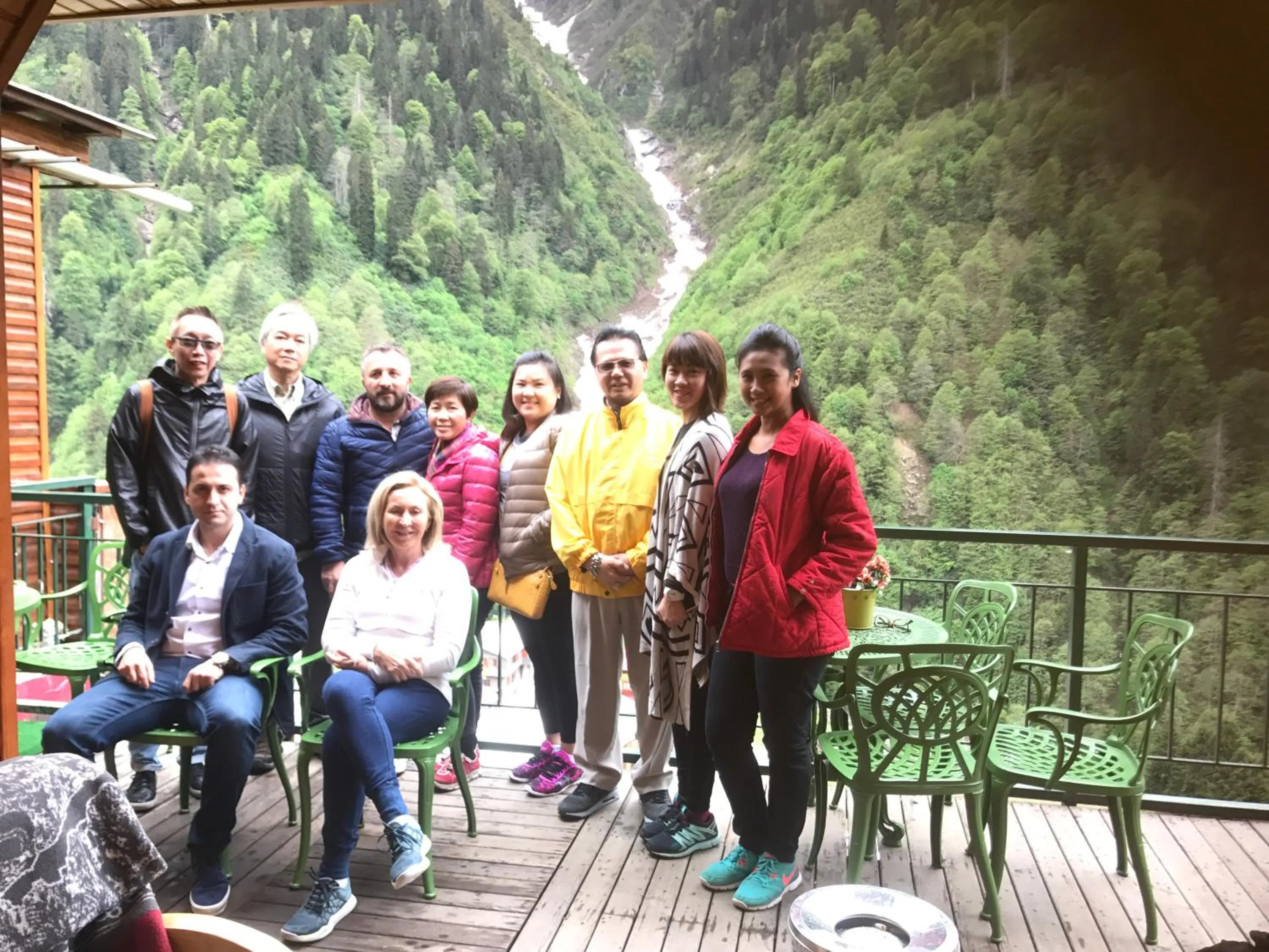 group of guests in Ayder Doga Resort
