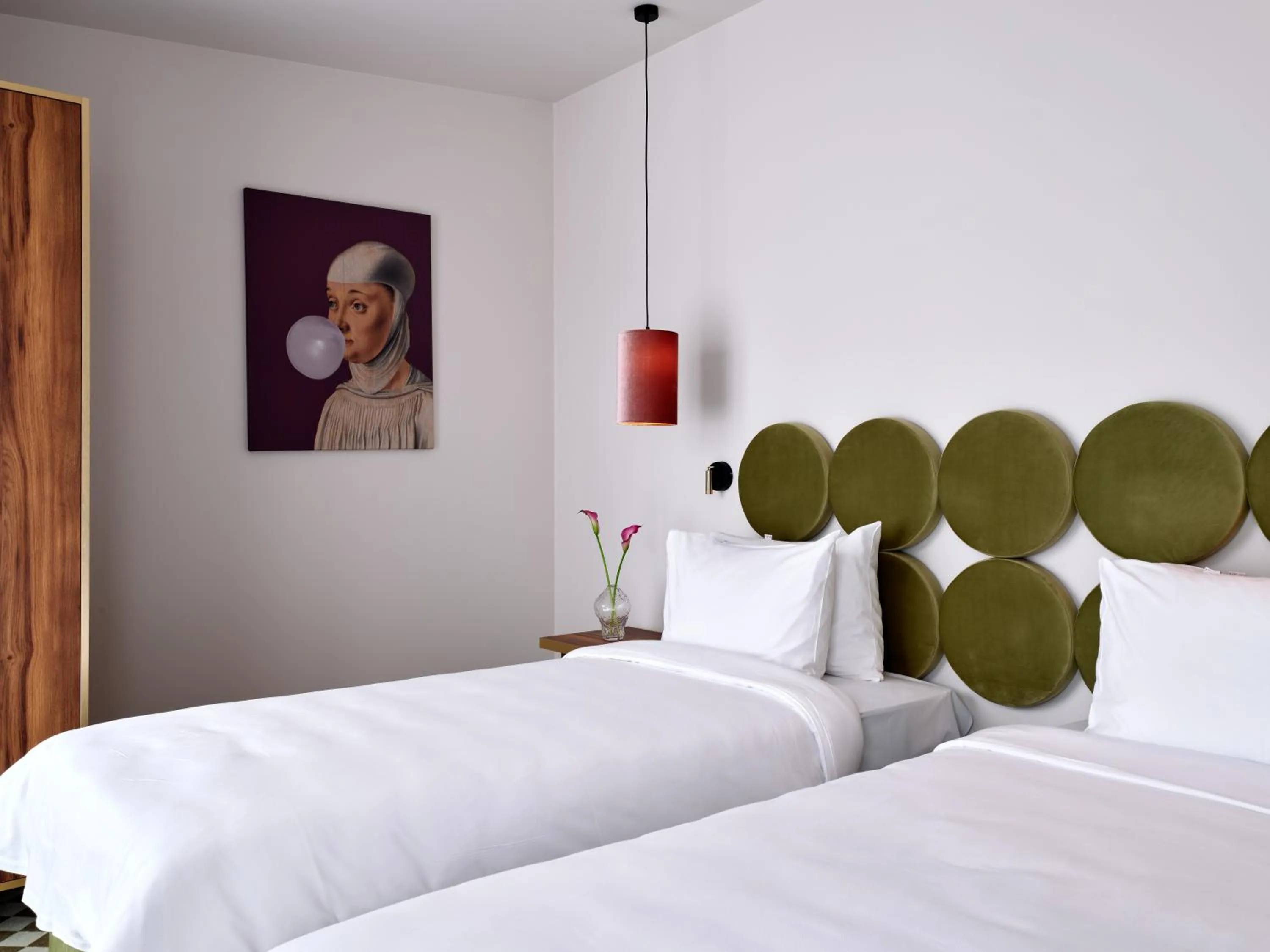 Bed in Hotel Pietryna