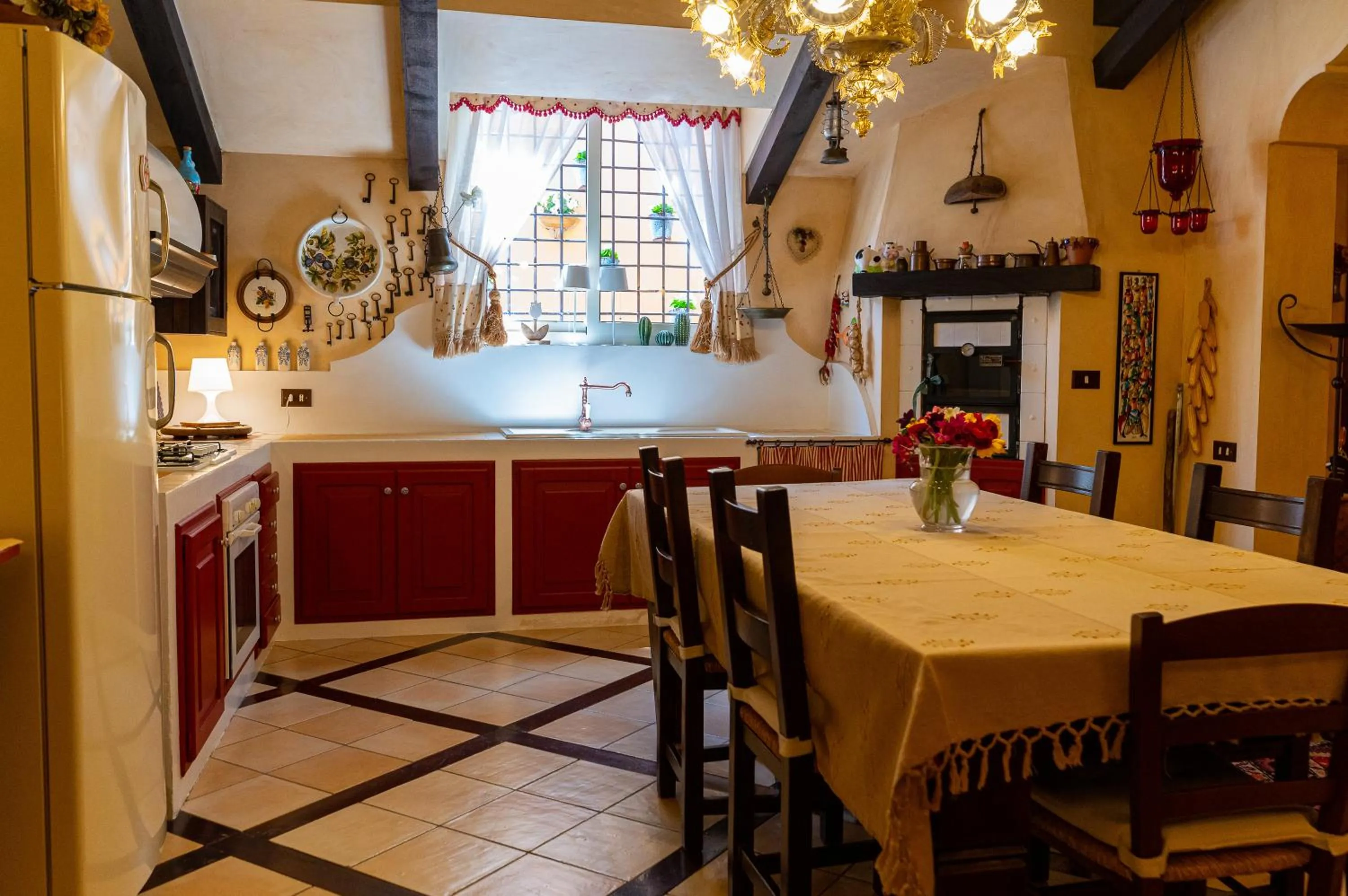 Communal kitchen in B&B Le Sorelle