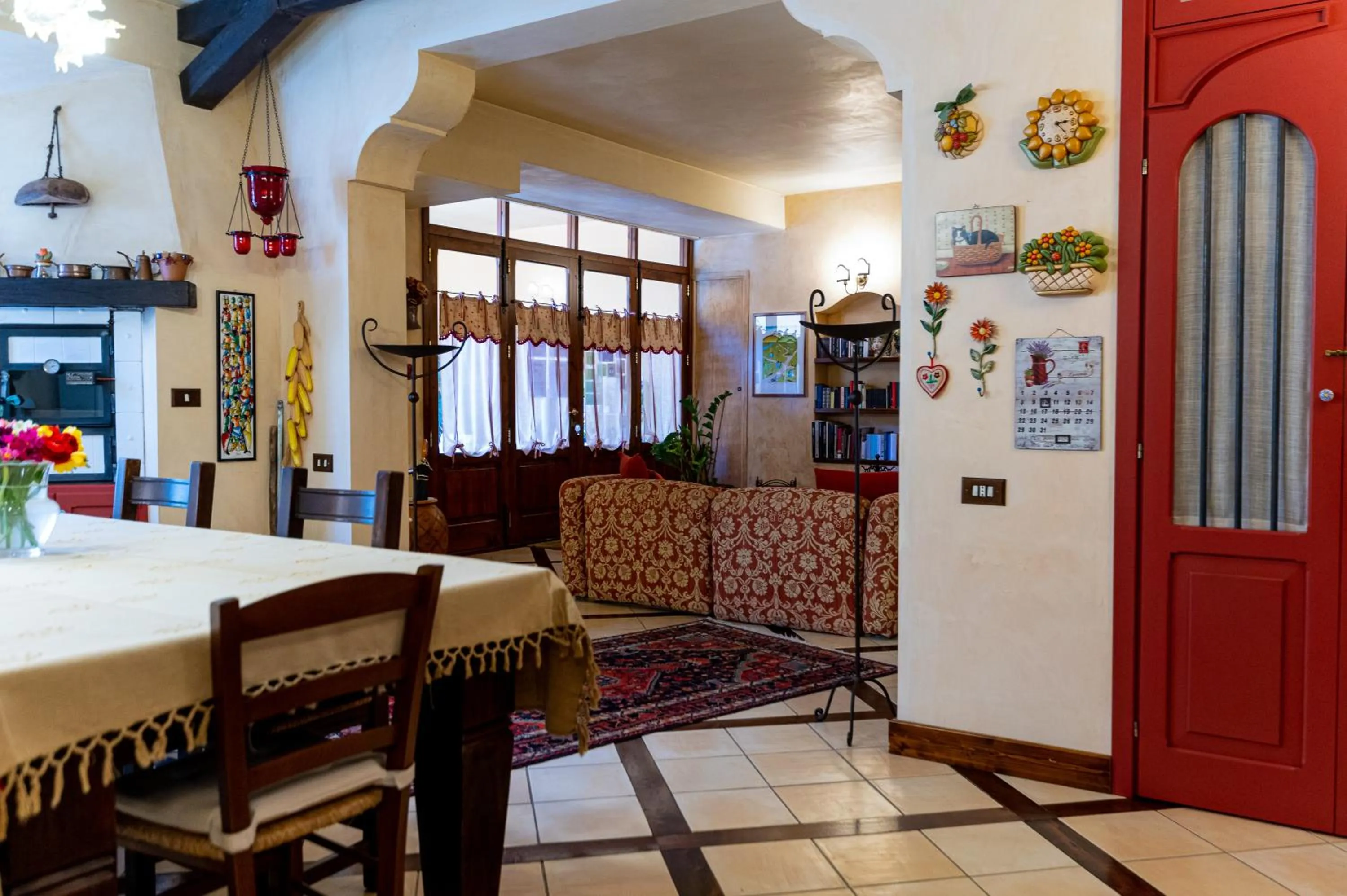 Communal kitchen in B&B Le Sorelle