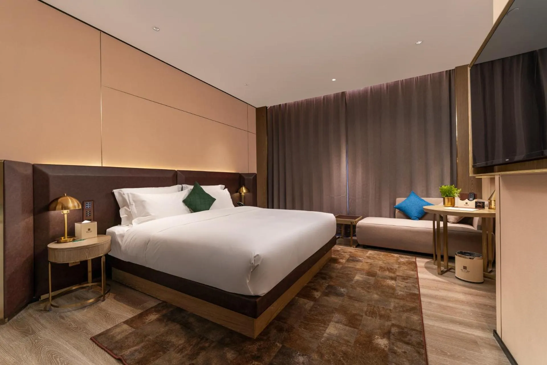 Bed in Echarm Plus Hotel - Foshan Smart New City Zhangcha Metro Station Branch