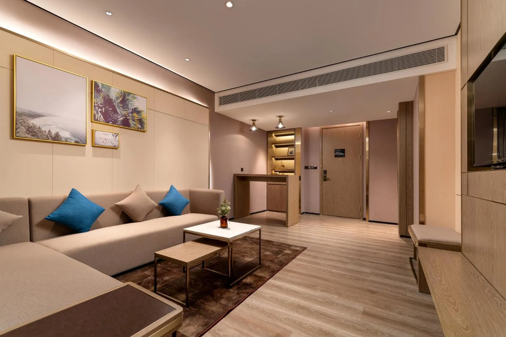 Living room in Echarm Plus Hotel - Foshan Smart New City Zhangcha Metro Station Branch