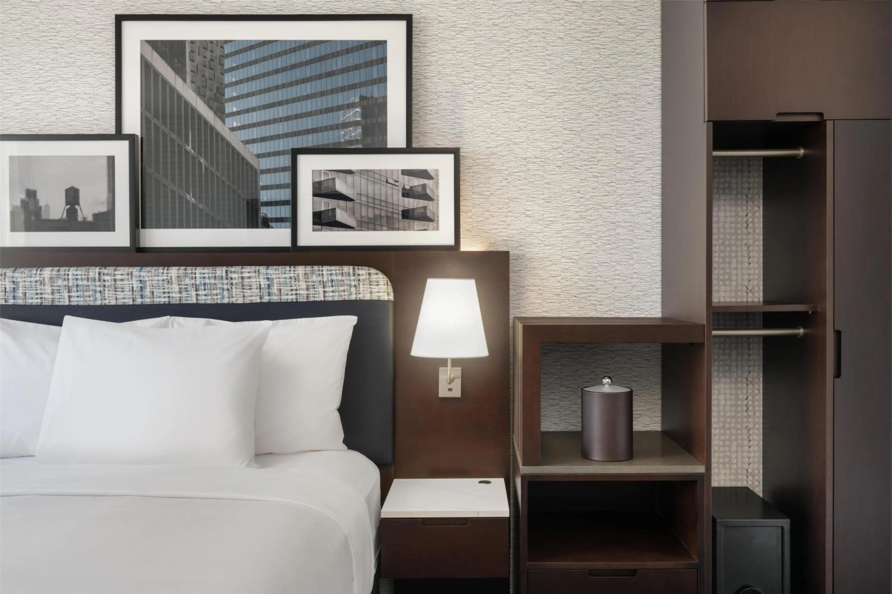 Bed in DoubleTree by Hilton Long Island City, NY