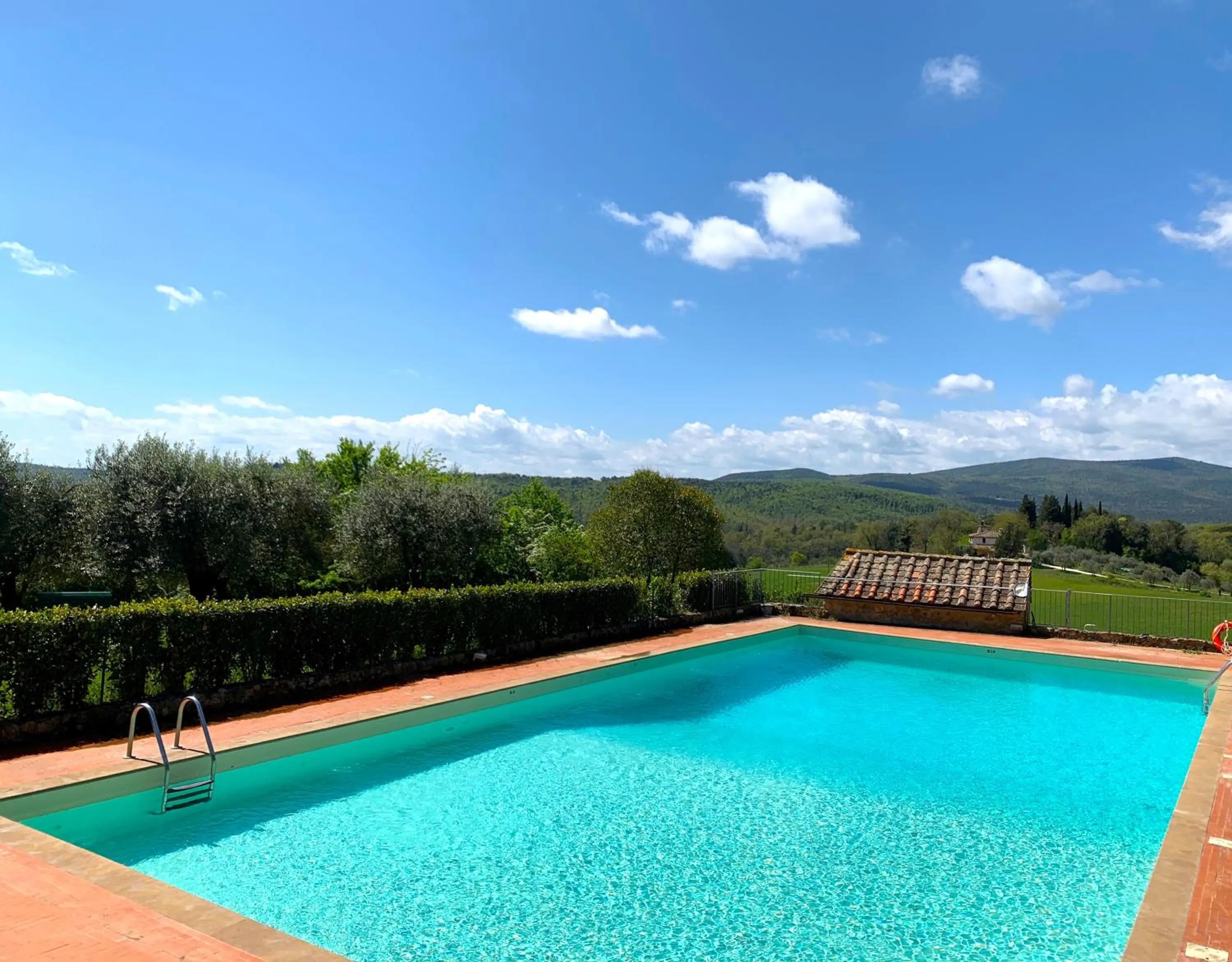 Swimming pool in Fattoria Lornano Winery