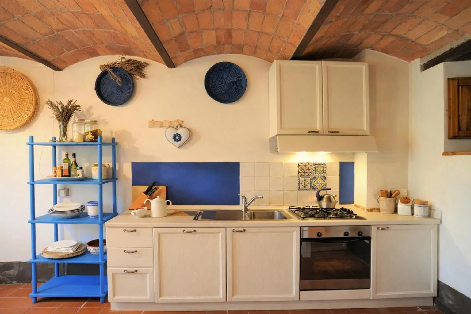 kitchen in Fattoria Lornano Winery