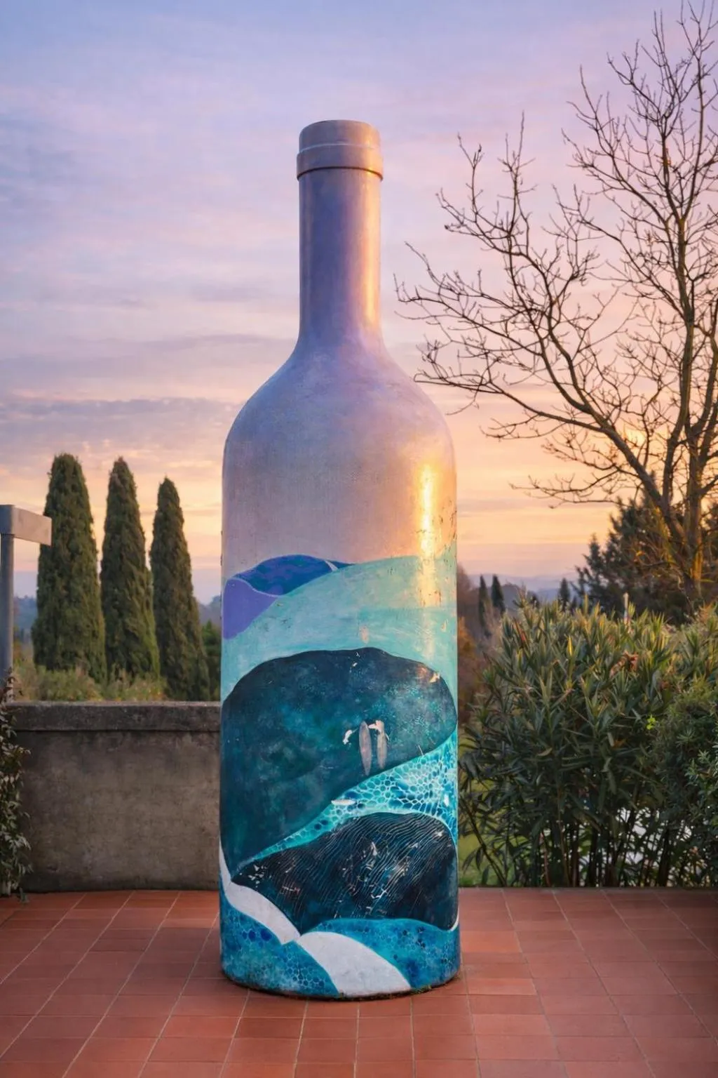 Garden in Fattoria Lornano Winery