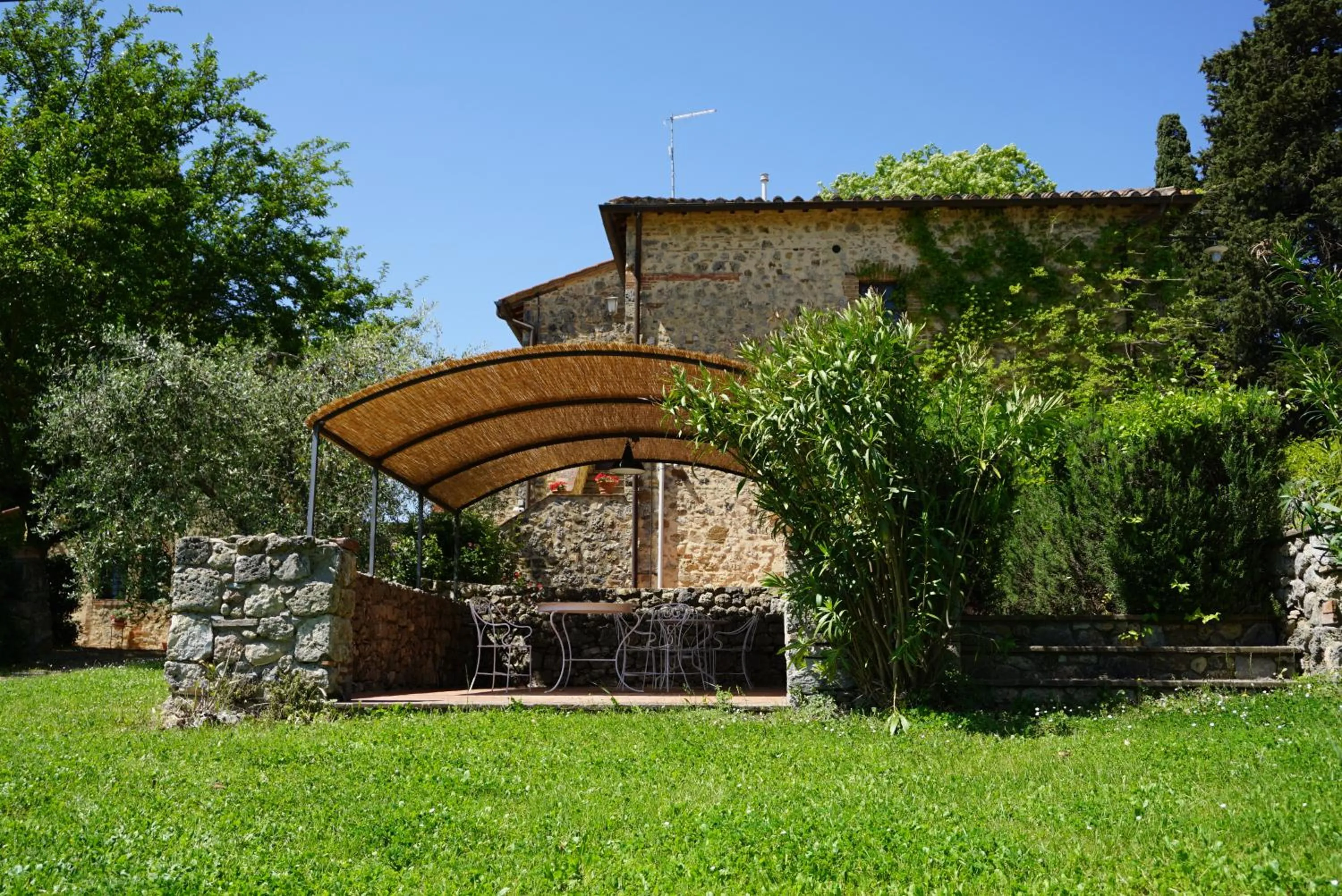 Patio in Fattoria Lornano Winery