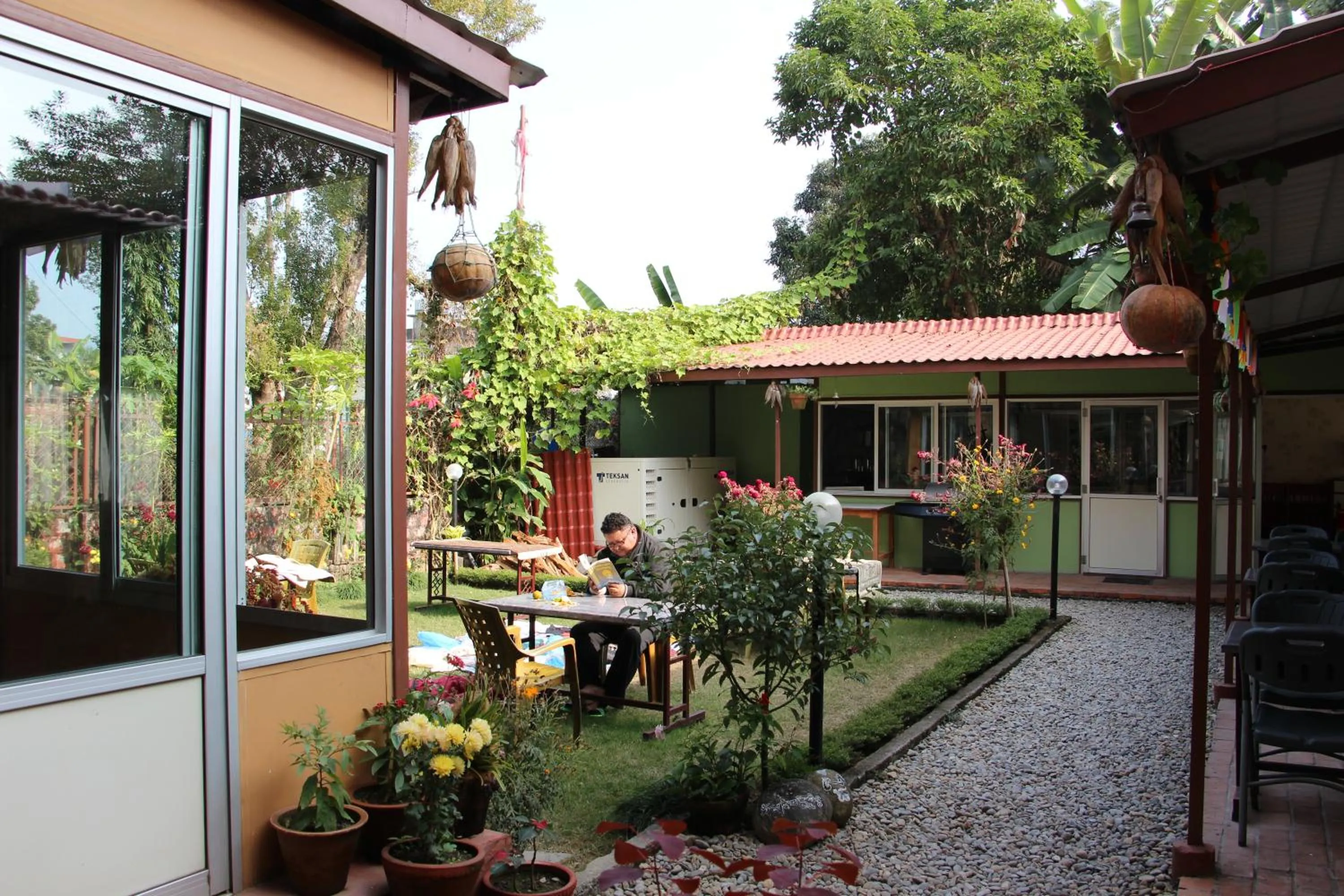 Garden view in Hotel Milarepa Pvt Ltd