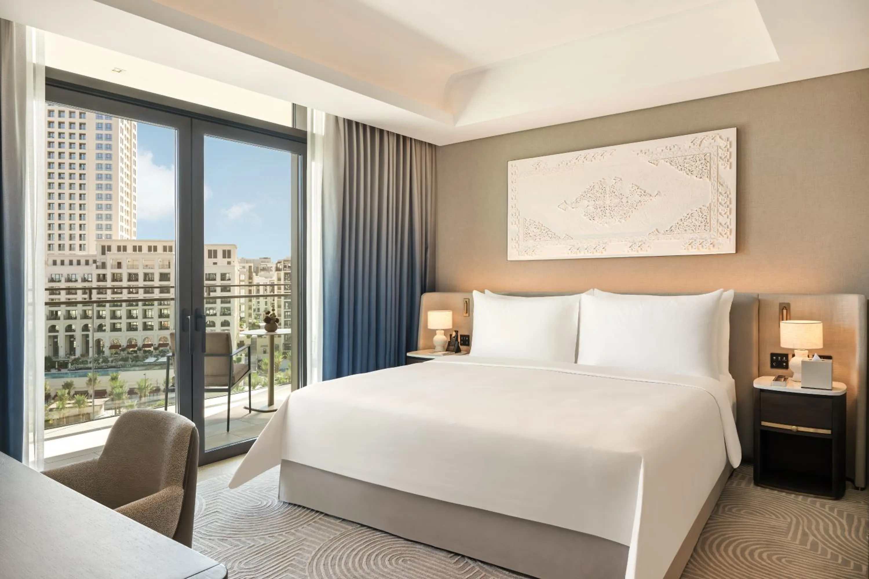 Bedroom, Bed in Palace Dubai Creek Harbour