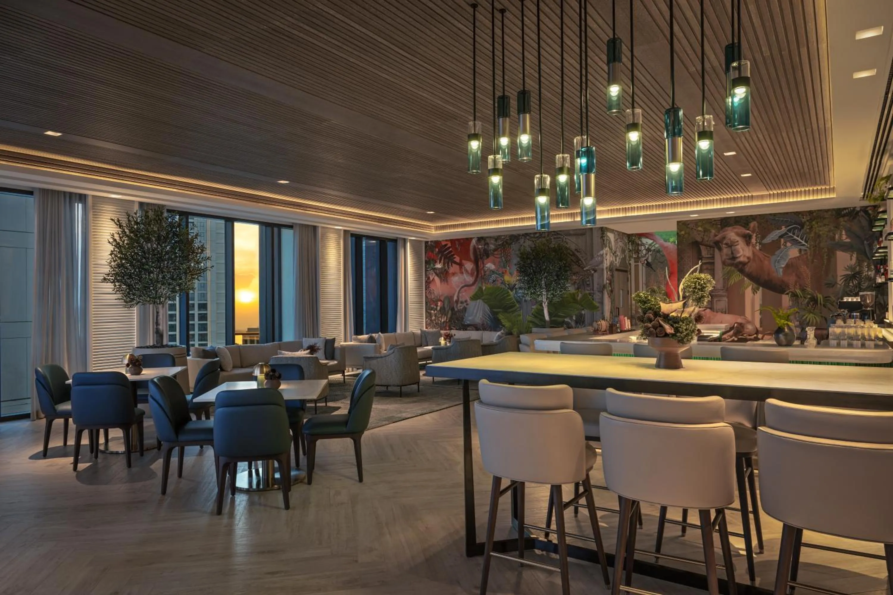 Lounge or bar in Palace Dubai Creek Harbour