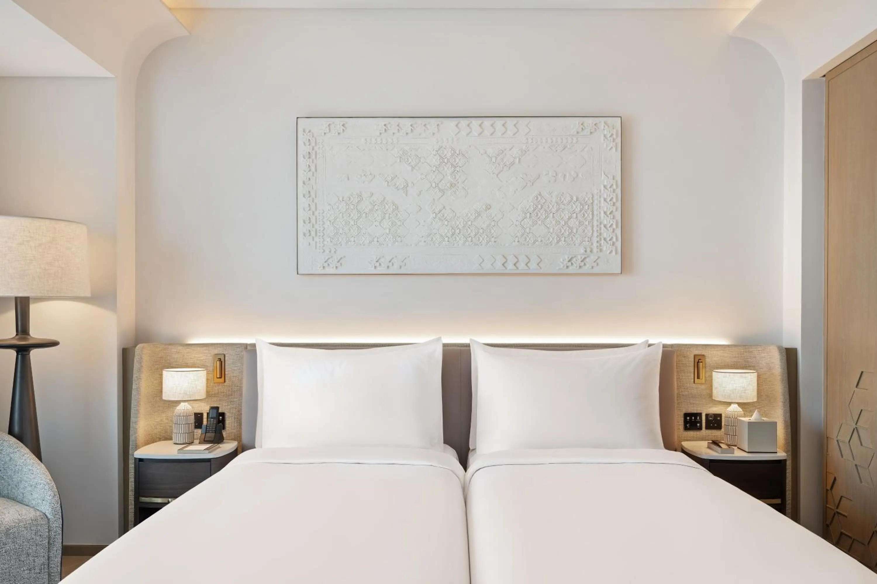 Bedroom, Bed in Palace Dubai Creek Harbour