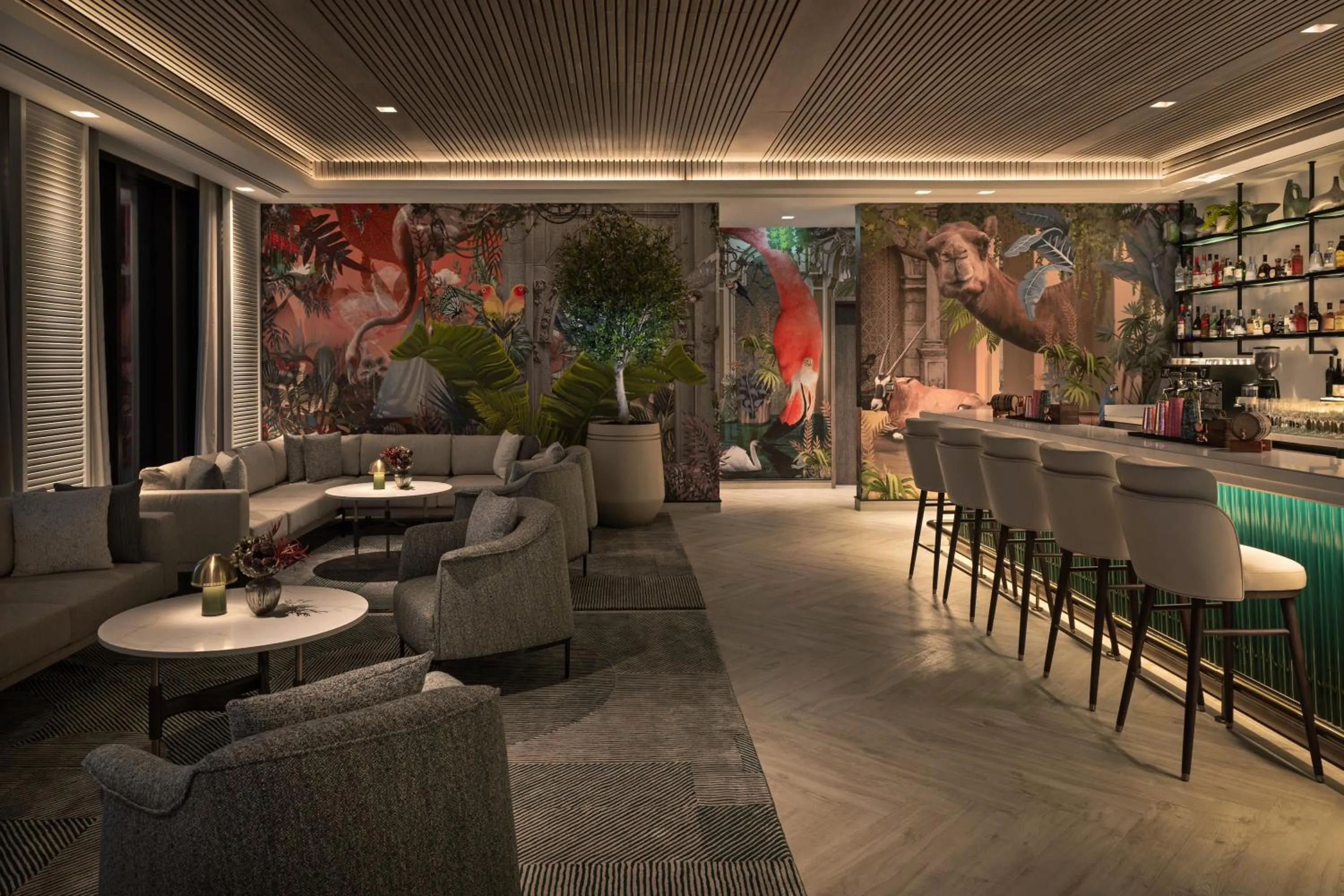 Lounge or bar in Palace Dubai Creek Harbour