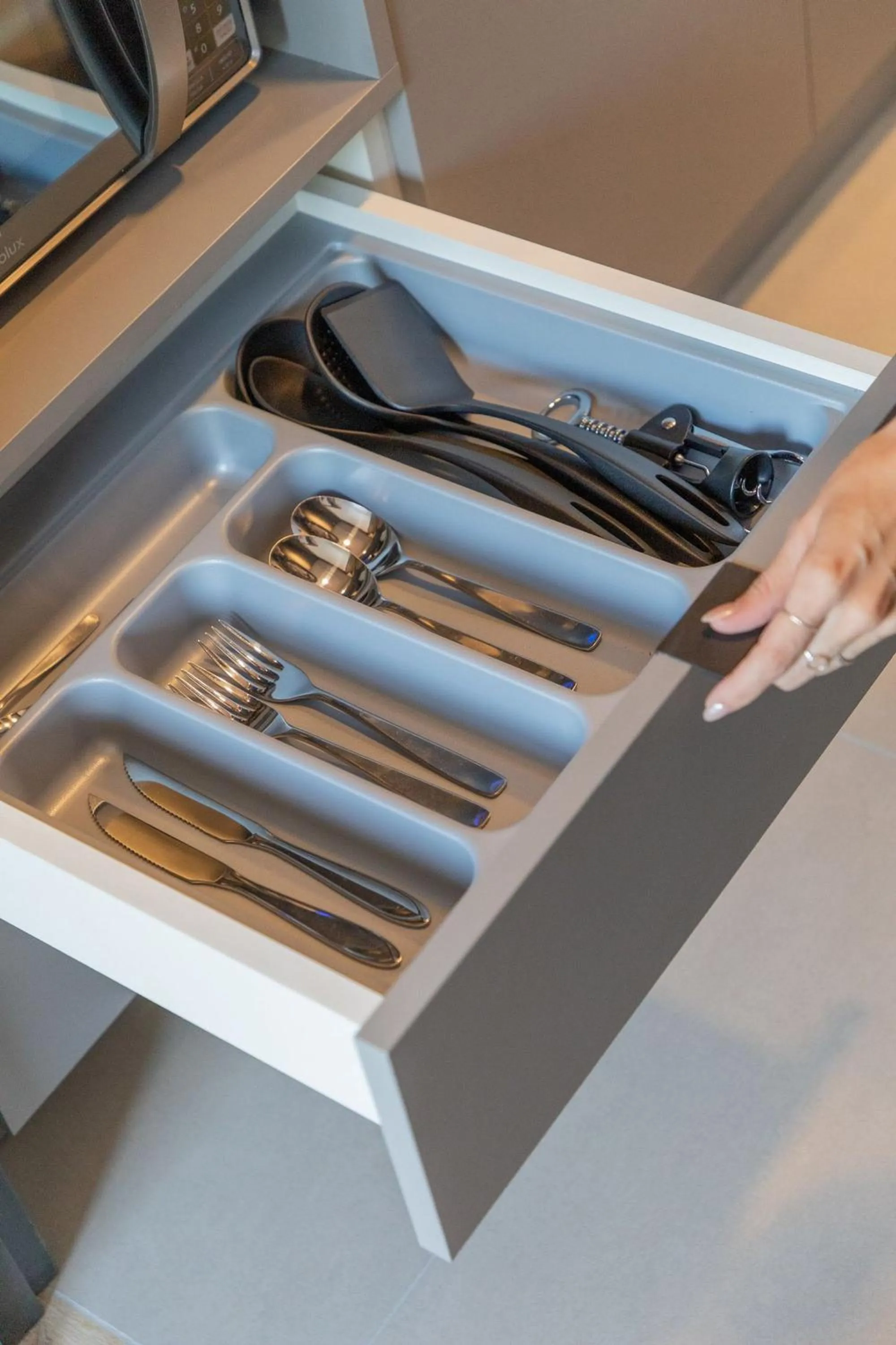 Kitchen or kitchenette in Way Bossa #F2 - Studio no Bessa By Carpediem