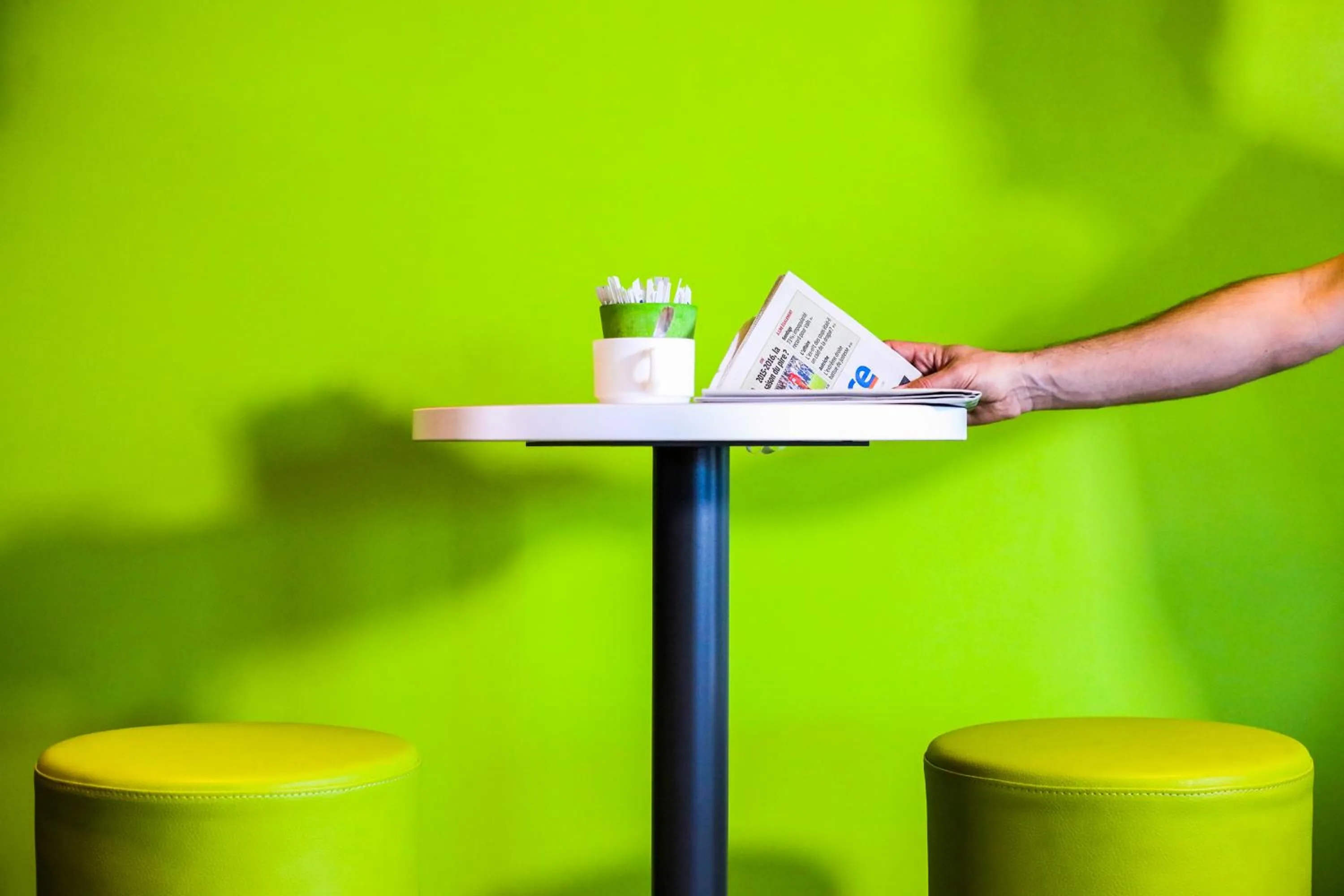 Lobby or reception in ibis Budget Courbevoie Paris La Défense