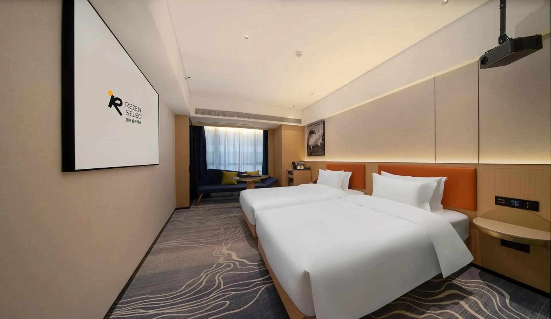 Photo of the whole room, Bed in Rezen Select Hotel Guangzhou Baiyun Airport