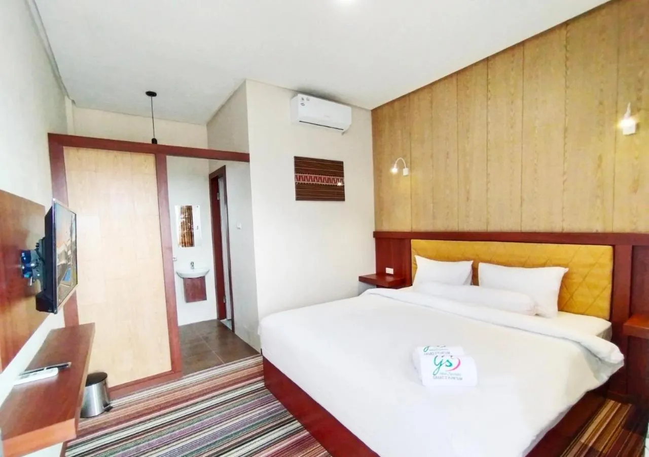 Bedroom, Bed in Hotel Syariah GS Lampung Culture, Bandar Lampung