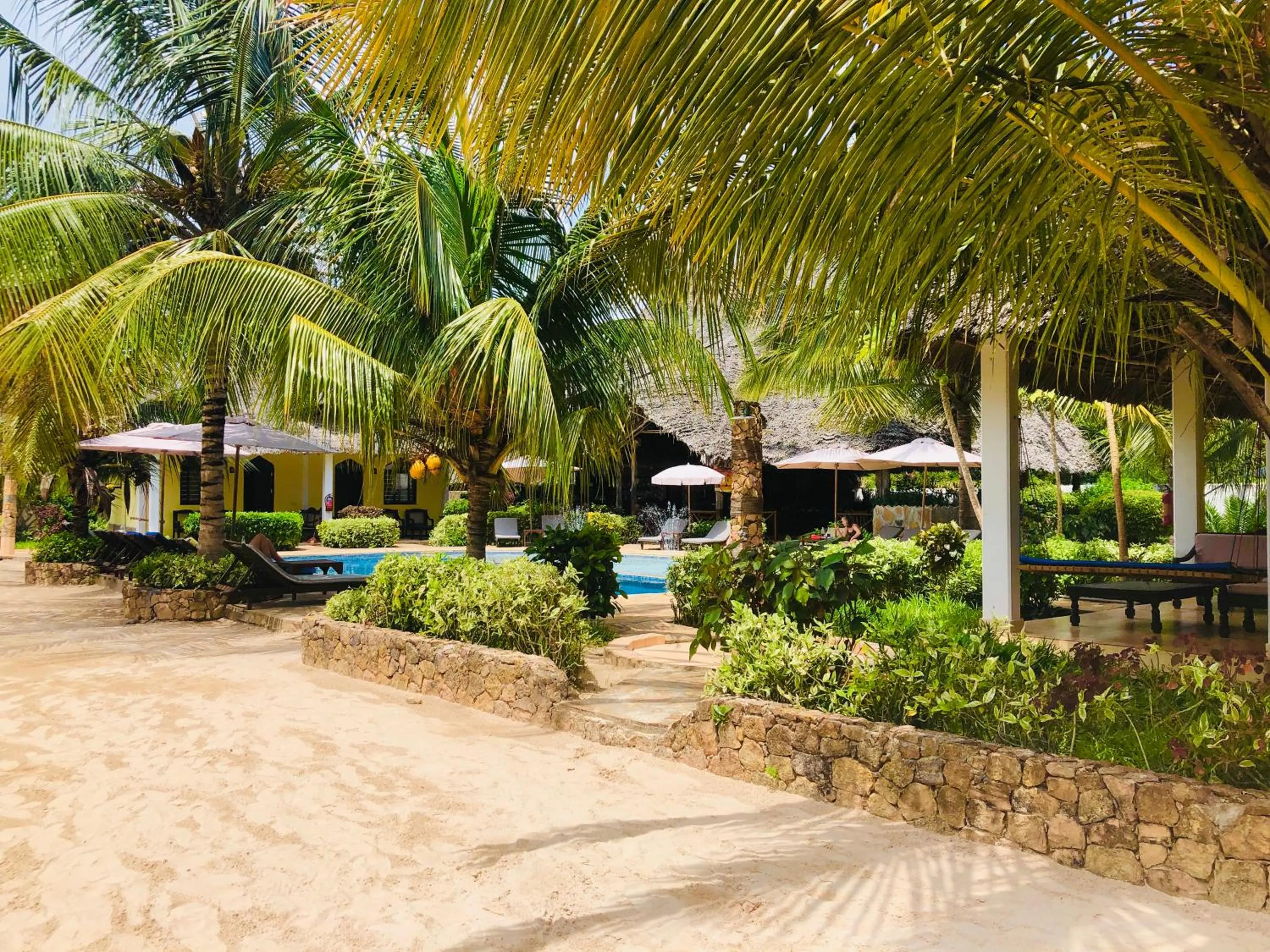 Garden view in Kiwengwa Bungalow Boutique Resort