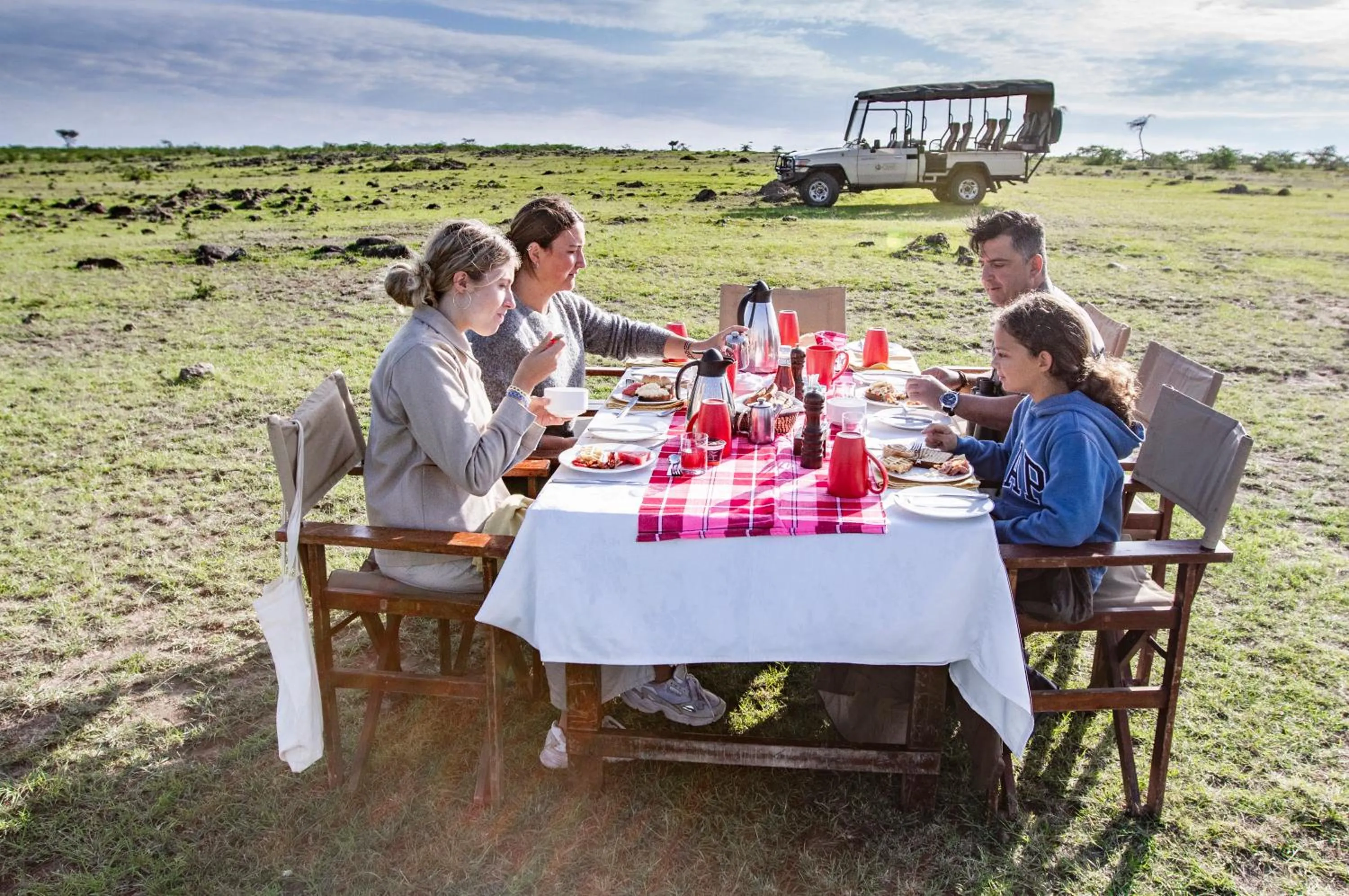 Breakfast in Karen Blixen Camp Masai Mara