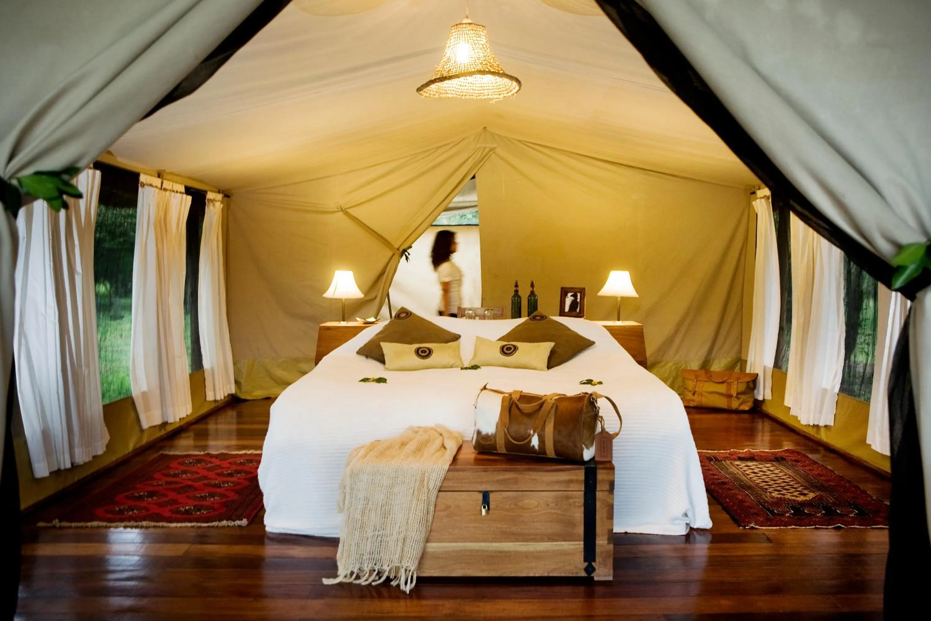 Photo of the whole room, Bed in Karen Blixen Camp Masai Mara