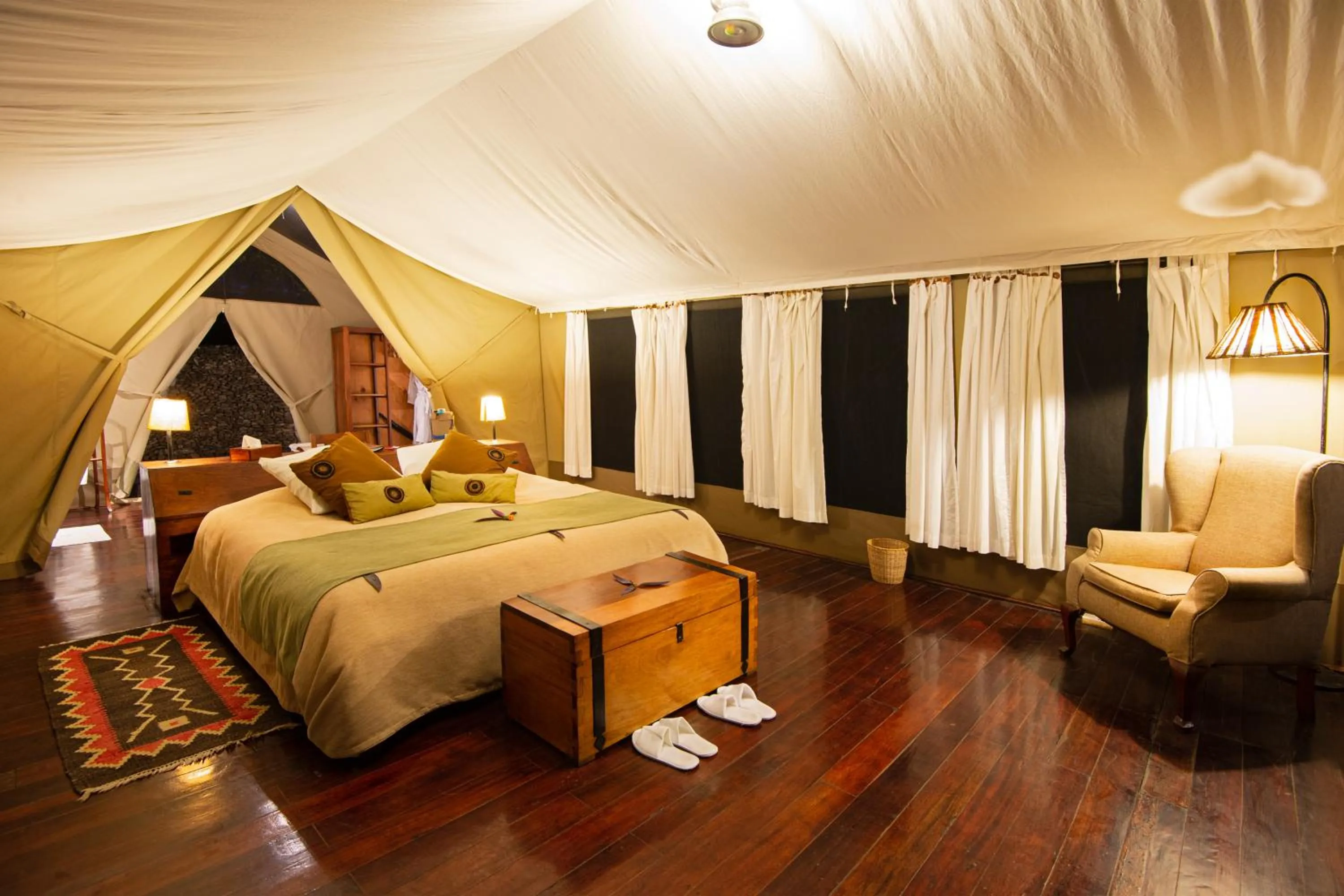 Photo of the whole room, Bed in Karen Blixen Camp Masai Mara