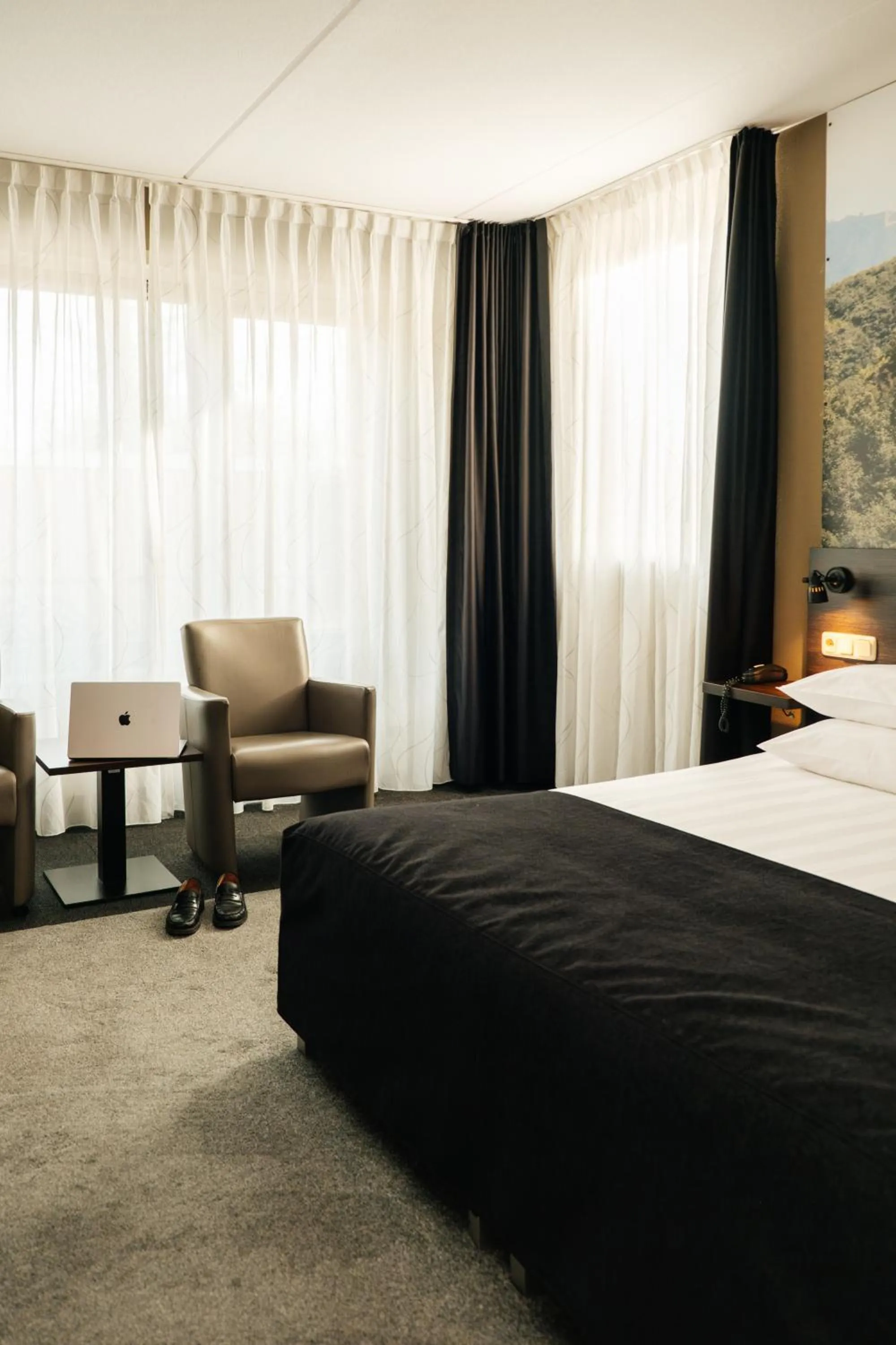 Bed in Hotel de Naaldhof