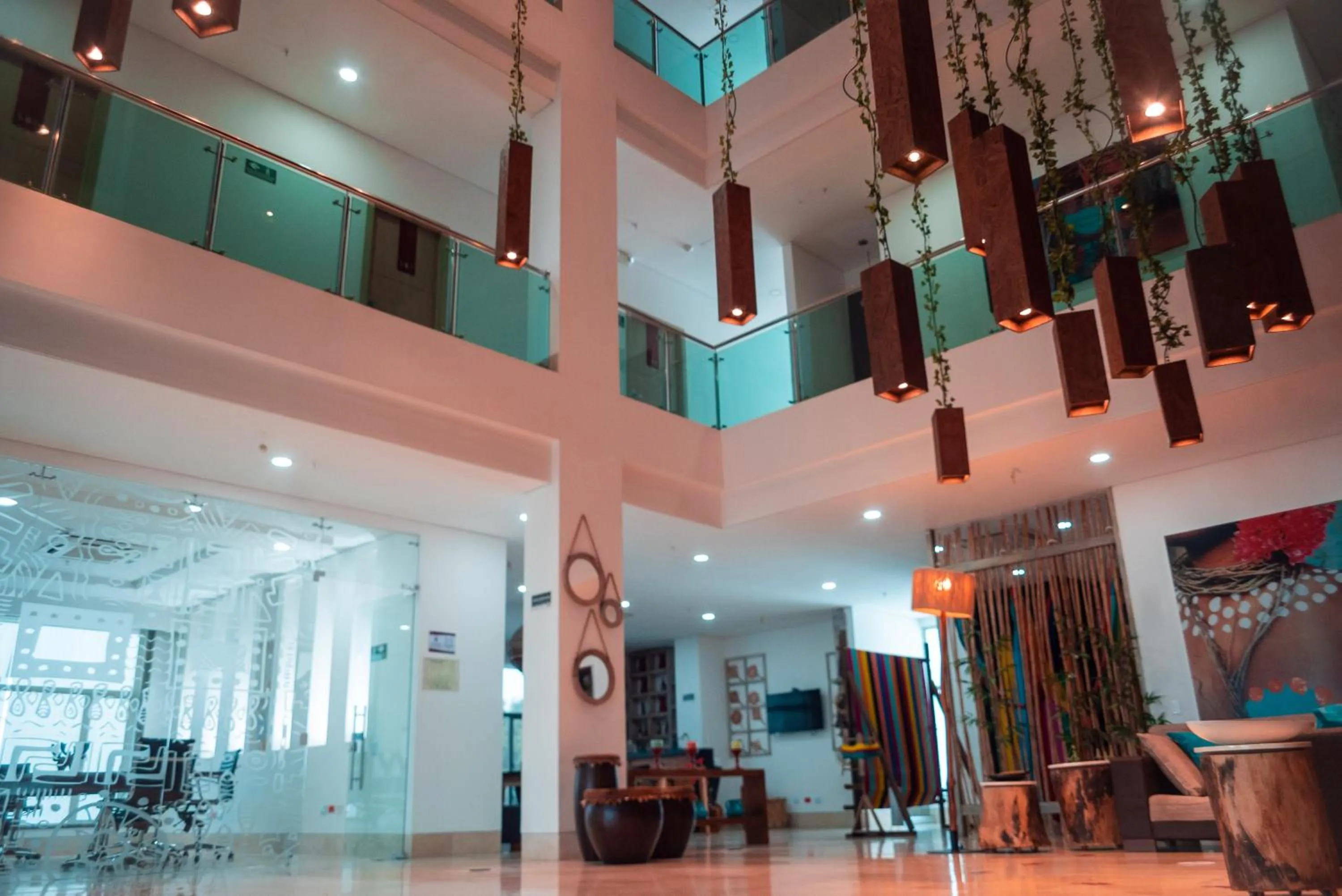 Lobby or reception in Hotel Unión Plaza