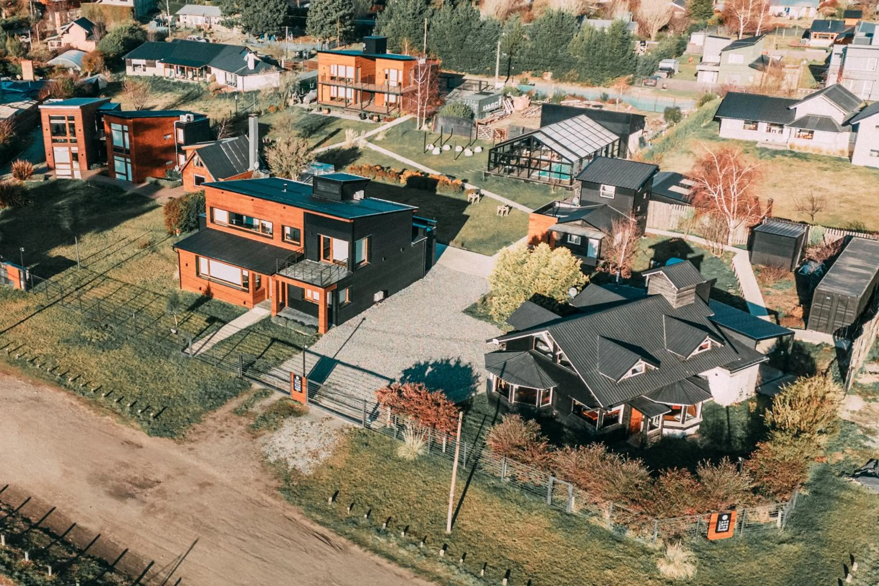 Bird's eye view in Luna Llena Dina Huapi