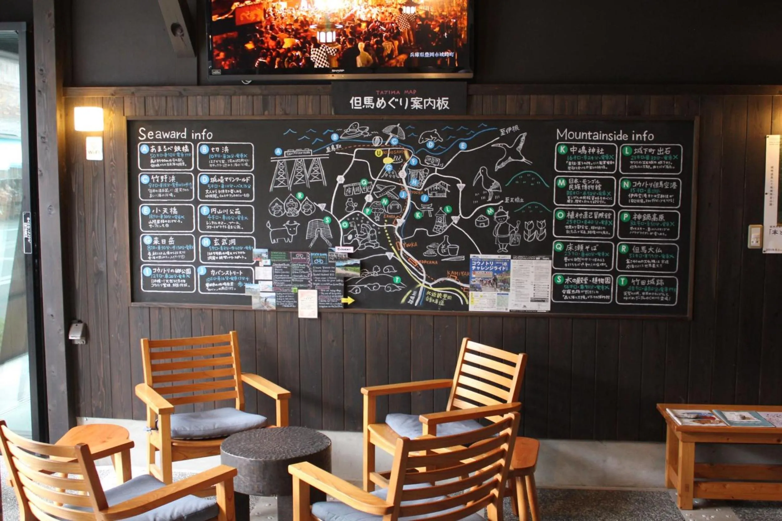 Seating area in Koyado Enn