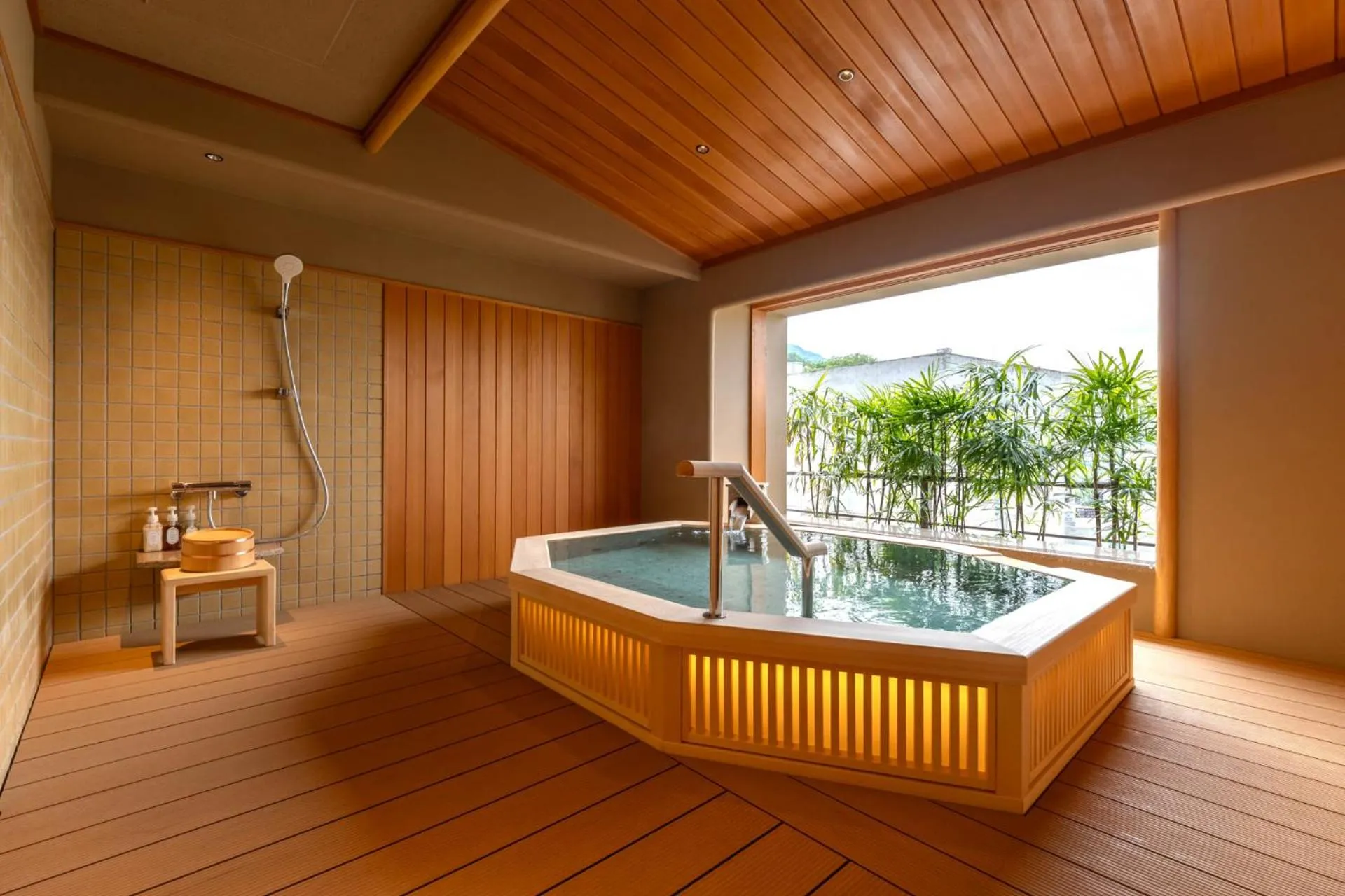 Open Air Bath in Hotel Wakamizu
