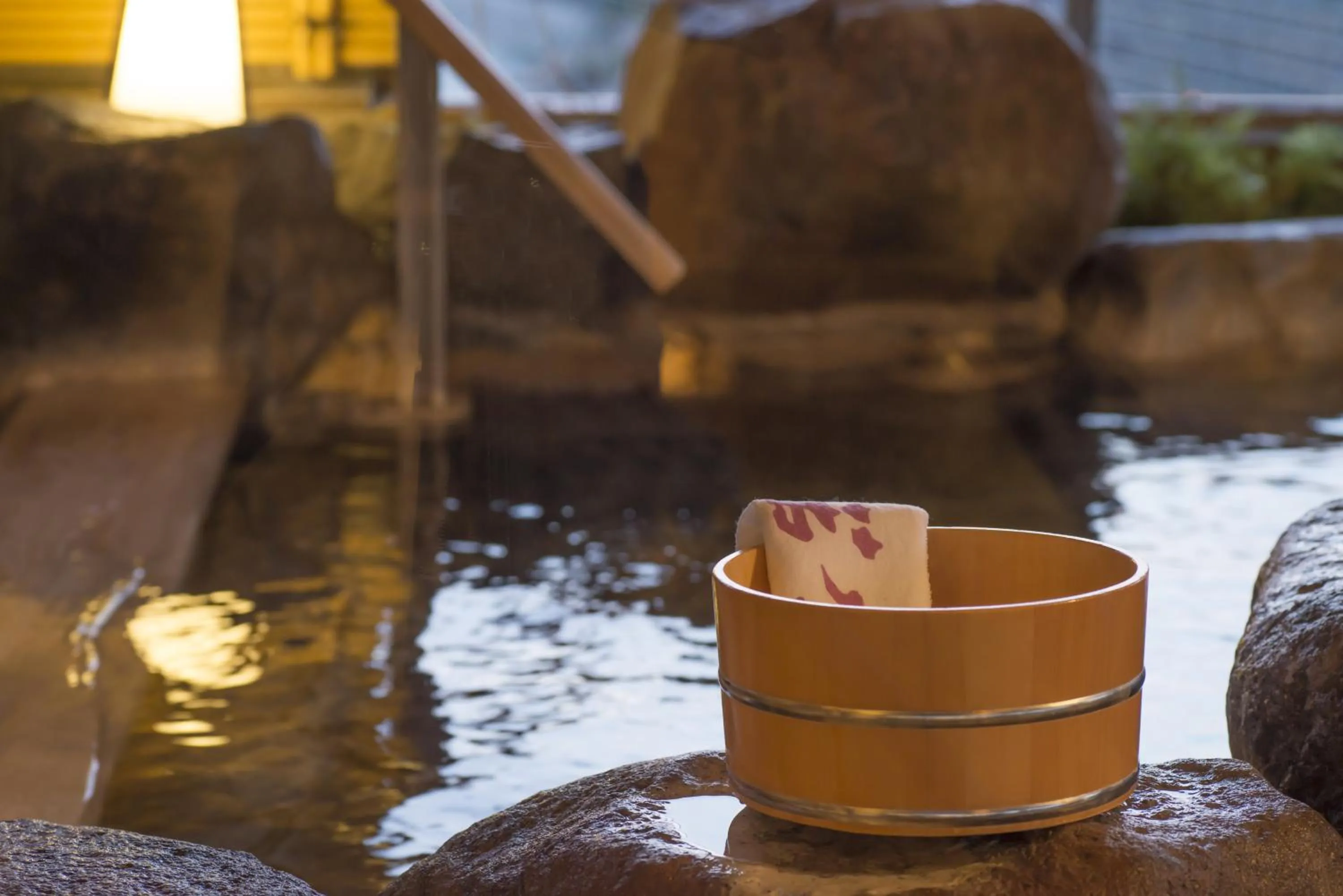 Hot Spring Bath in Hotel Wakamizu