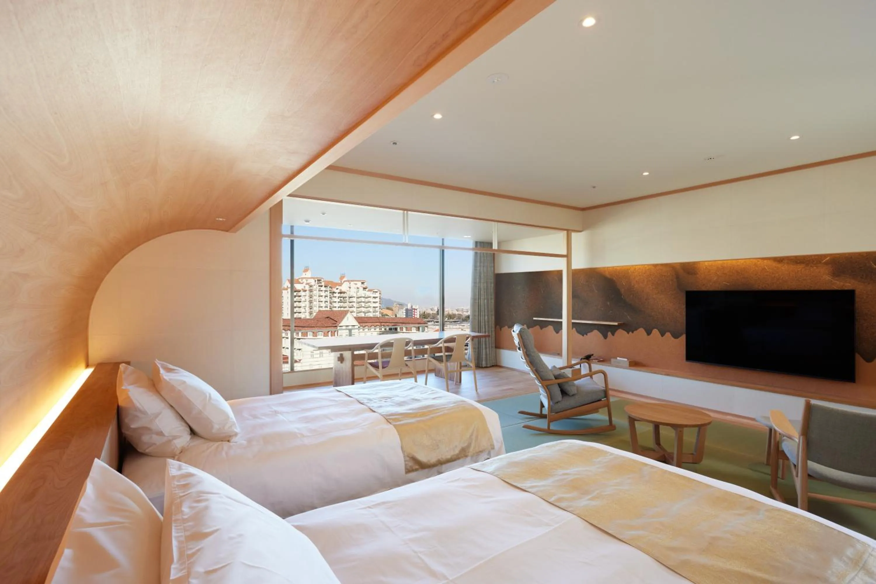 Bed in Hotel Wakamizu