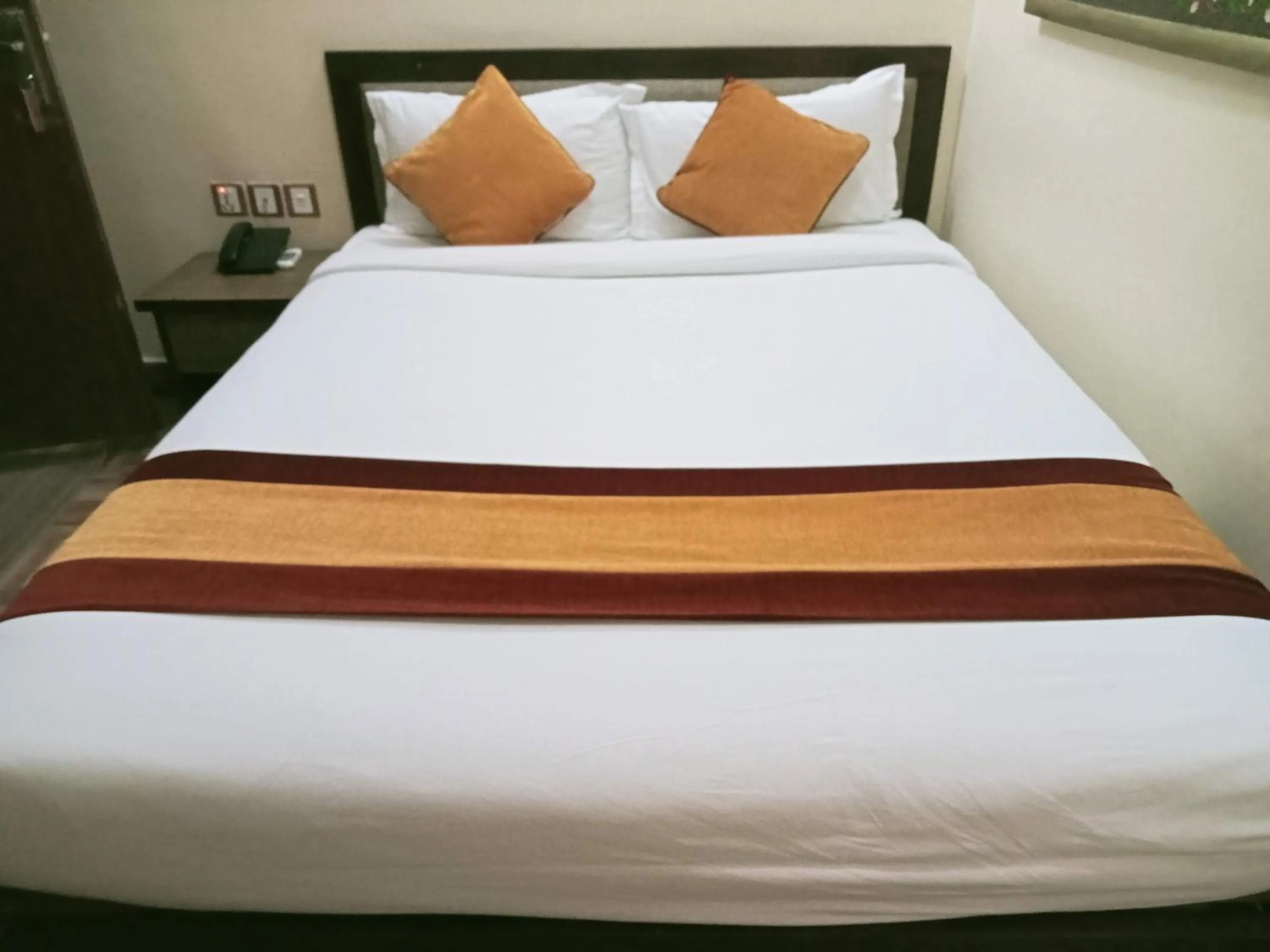 Bed in Boudha Stupa View Guest House