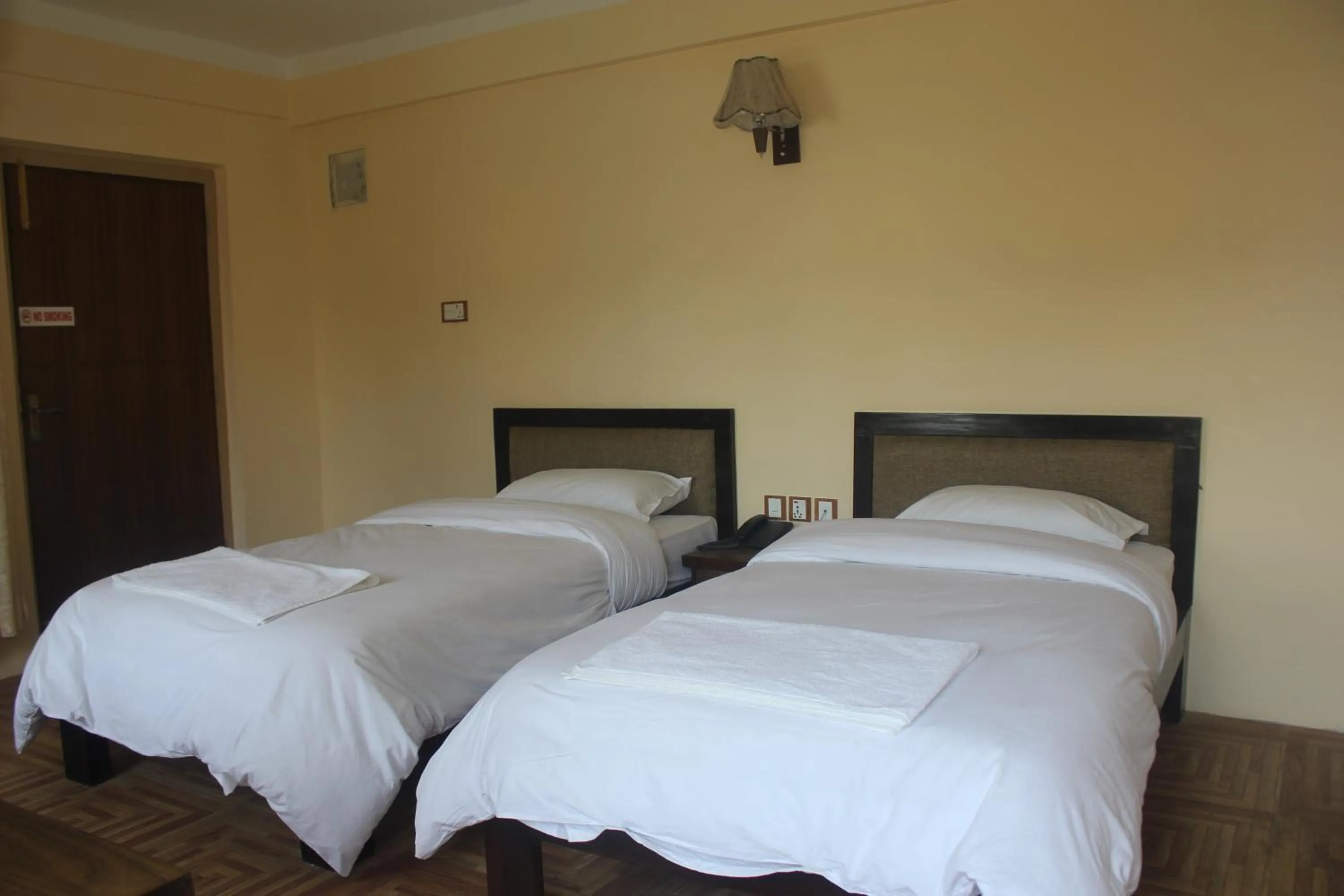 Bedroom, Bed in Boudha Stupa View Guest House