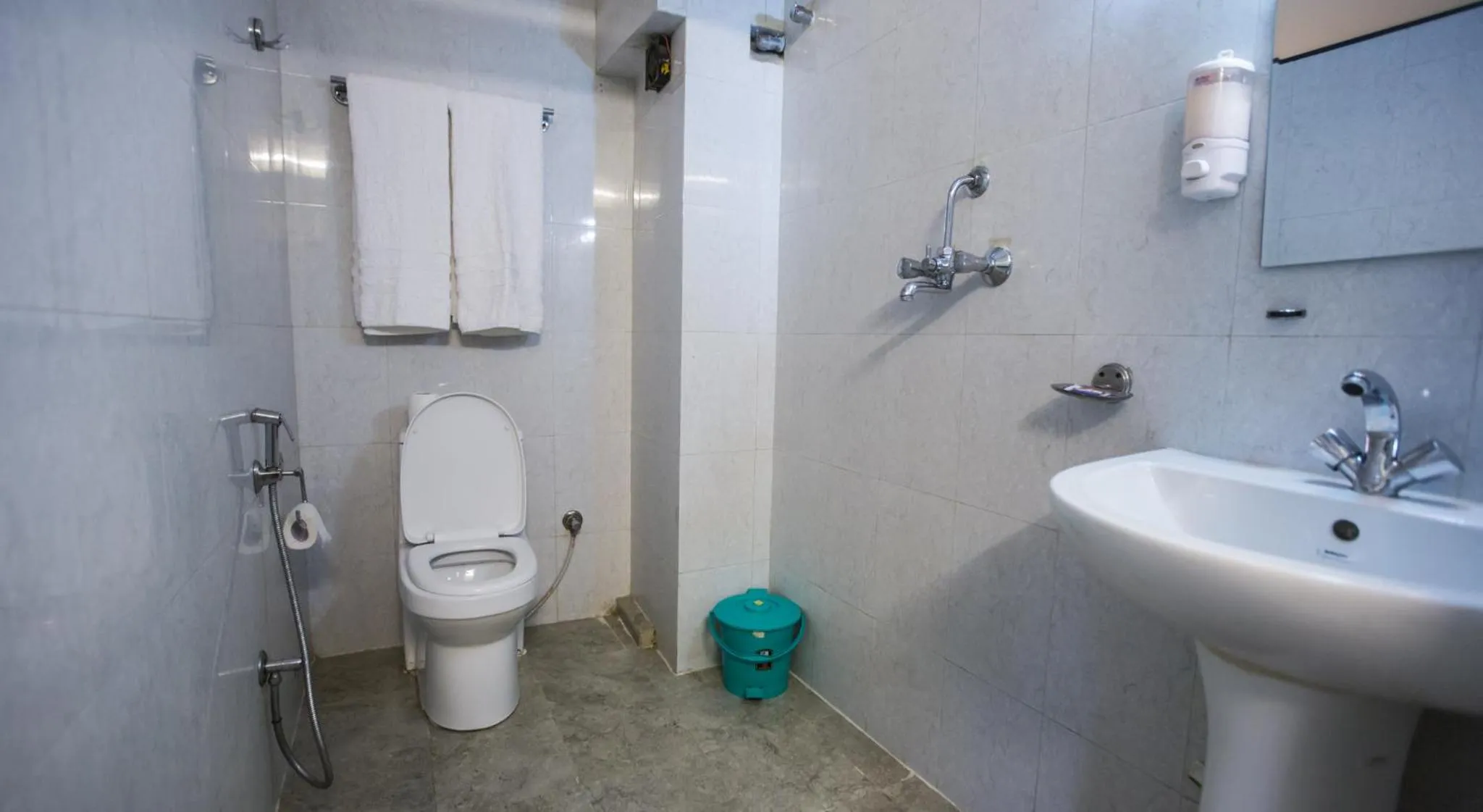 Shower in Boudha Stupa View Guest House